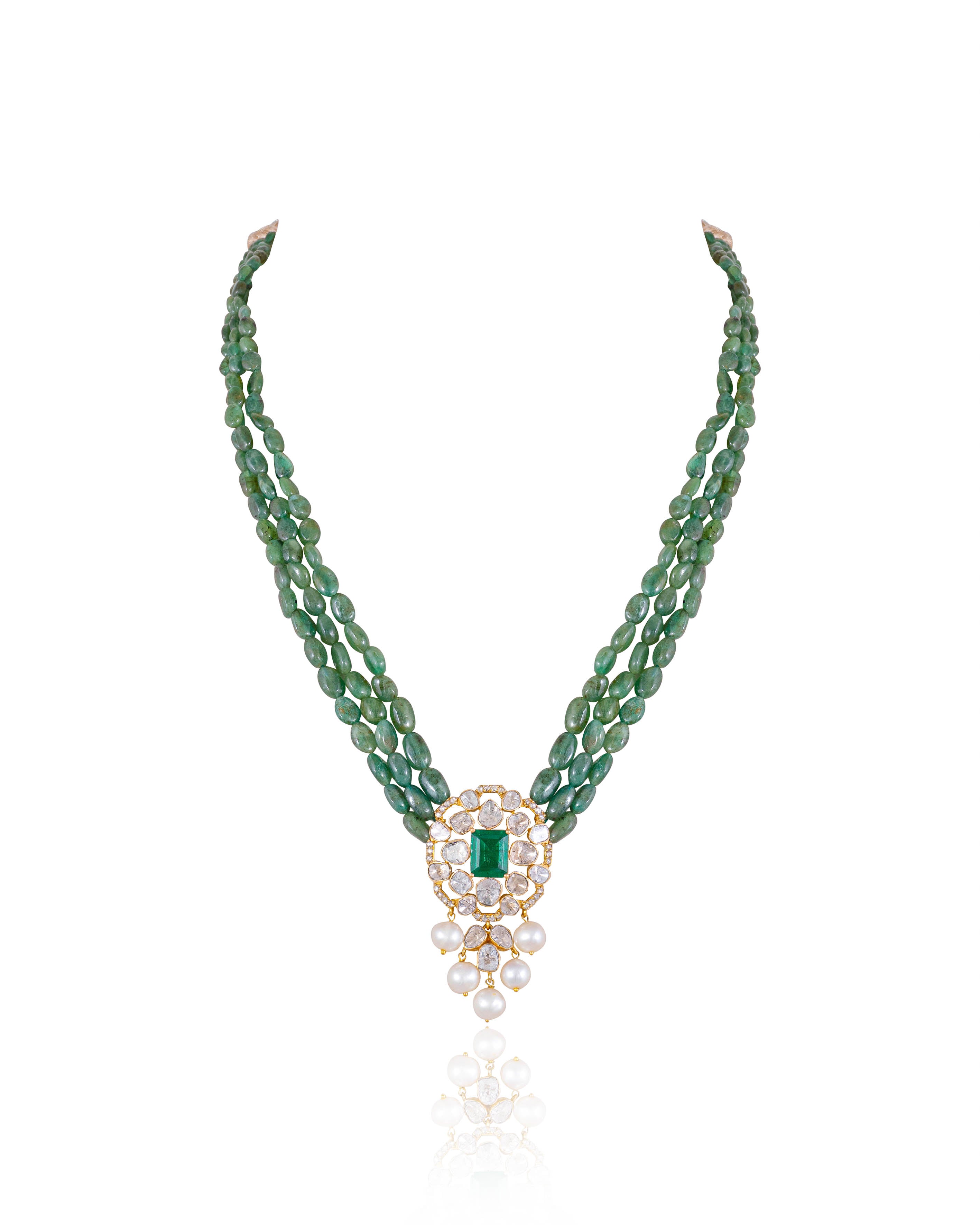 Mira Polki Bead Pendants