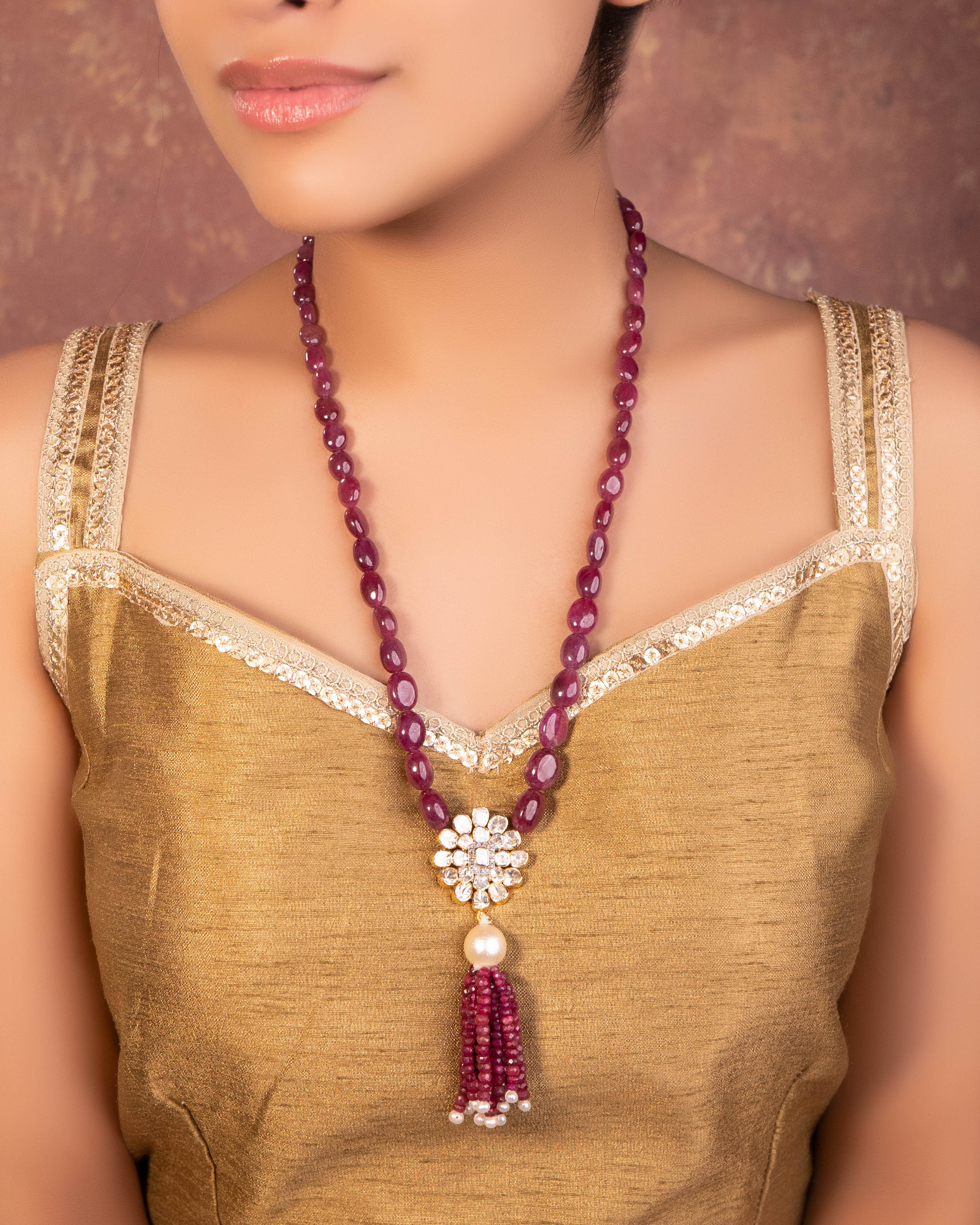 Katherine Polki Bead Pendant