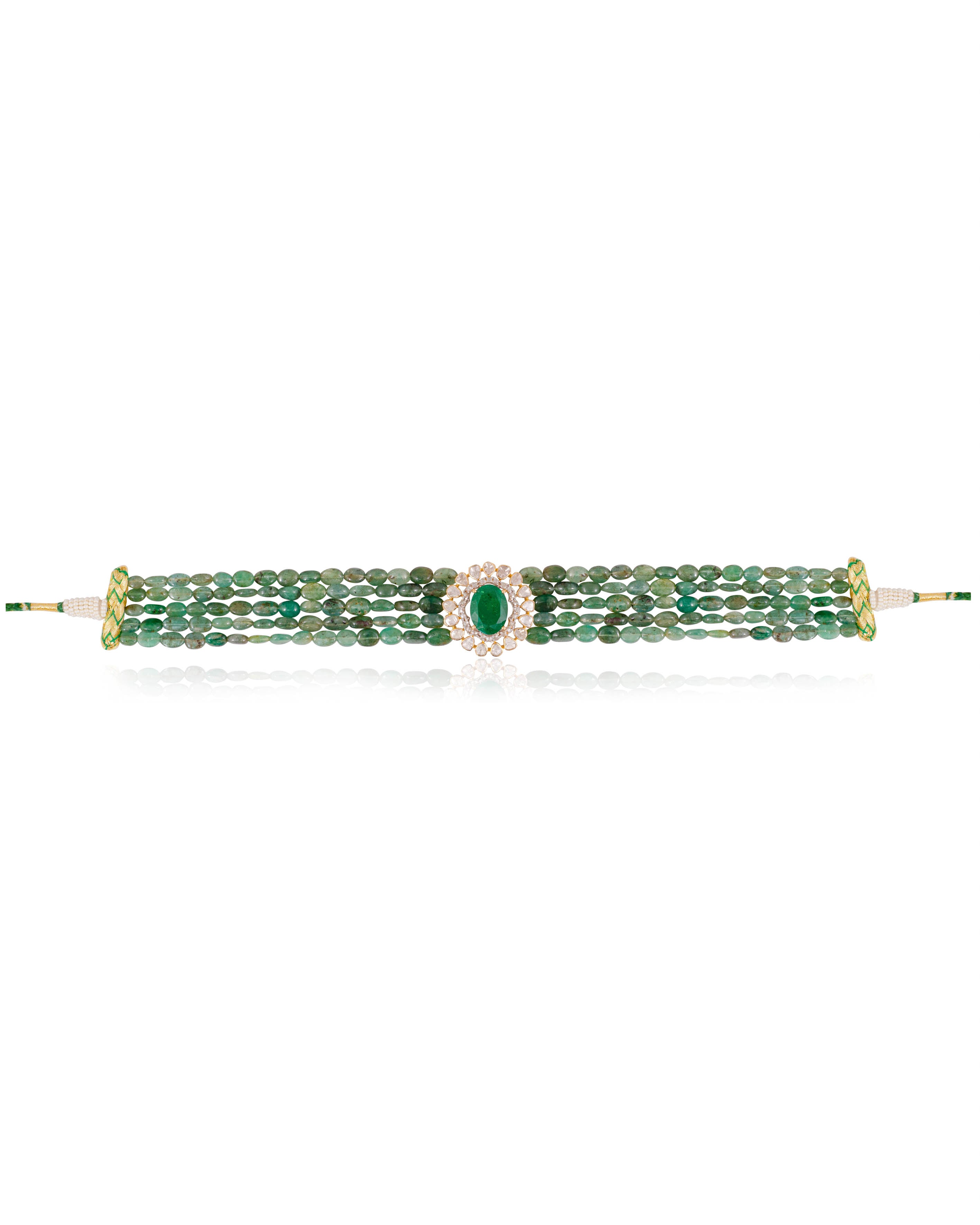 Maheera Polki Bead Choker
