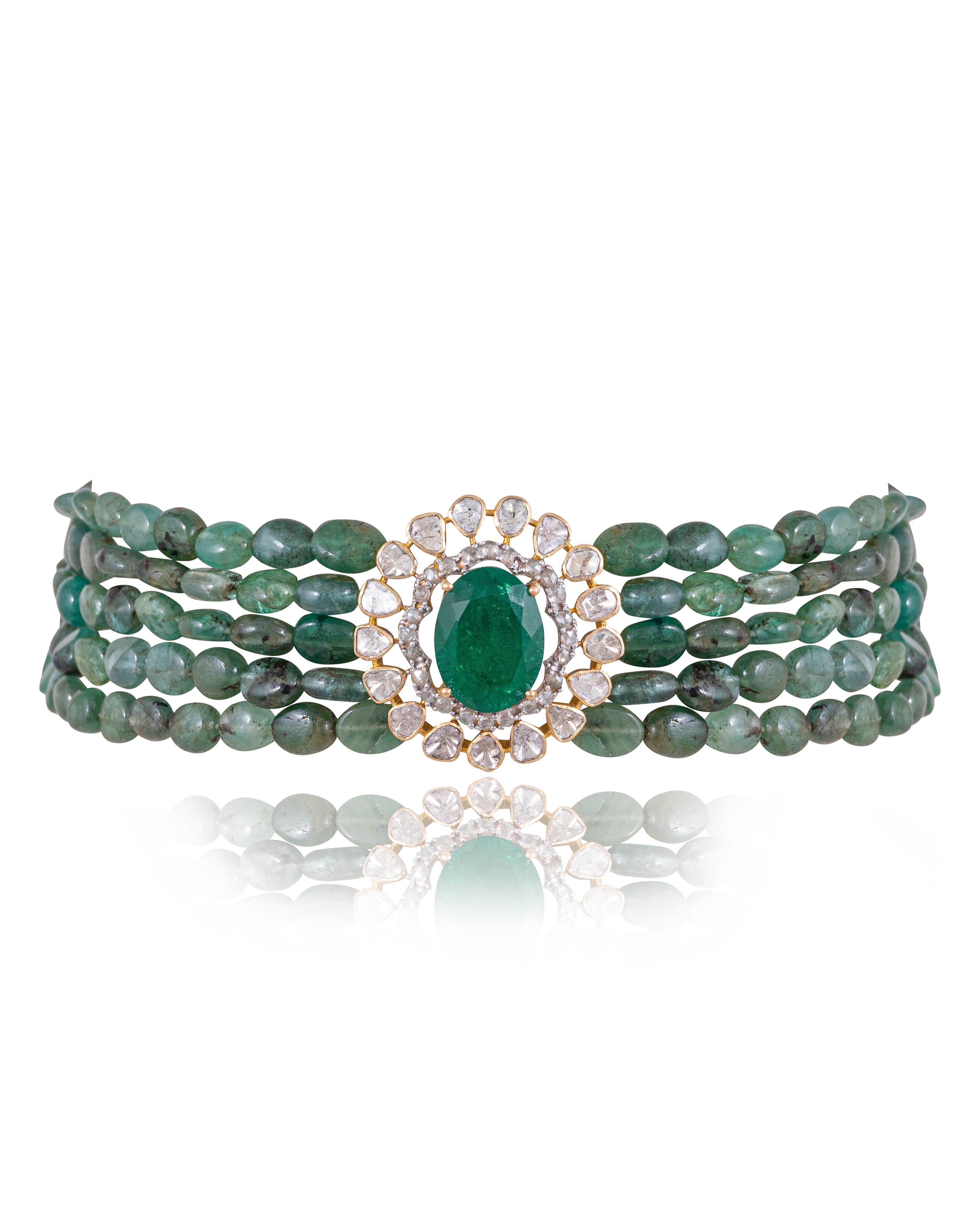 Maheera Polki Bead Choker