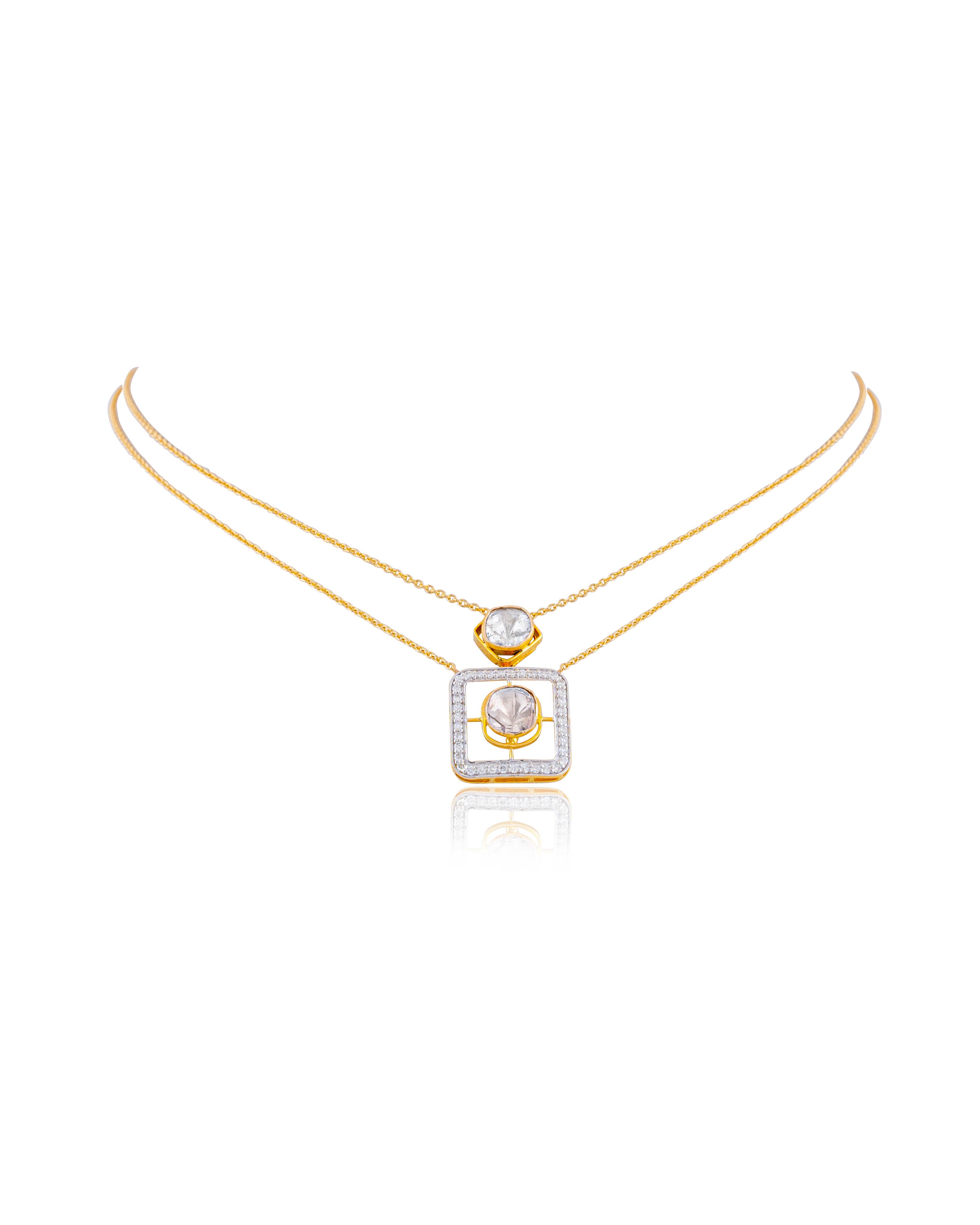 Chloe Polki And Diamond Pendant