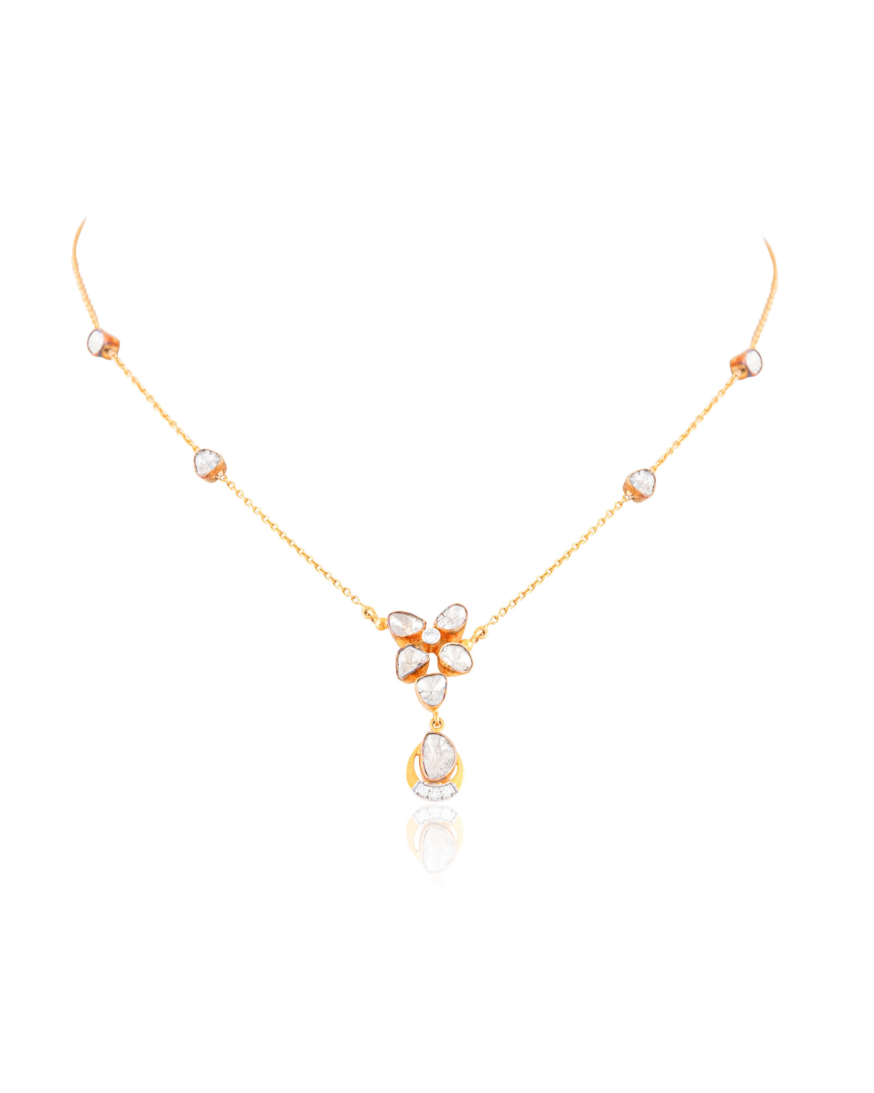 Kara Polki And Diamond Pendant