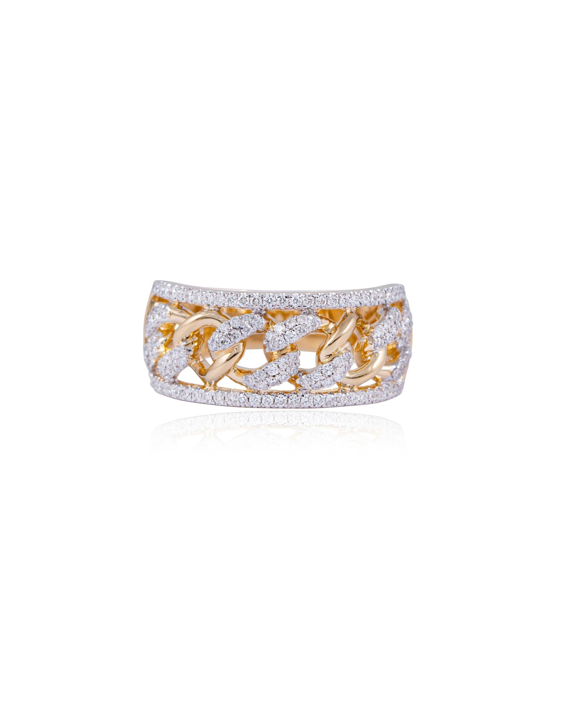 Chic Interlocking Diamond Ring