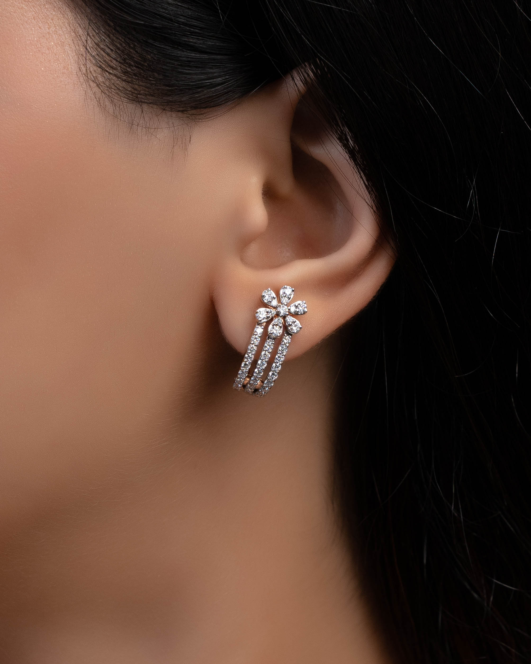 Diamond Long Earrings