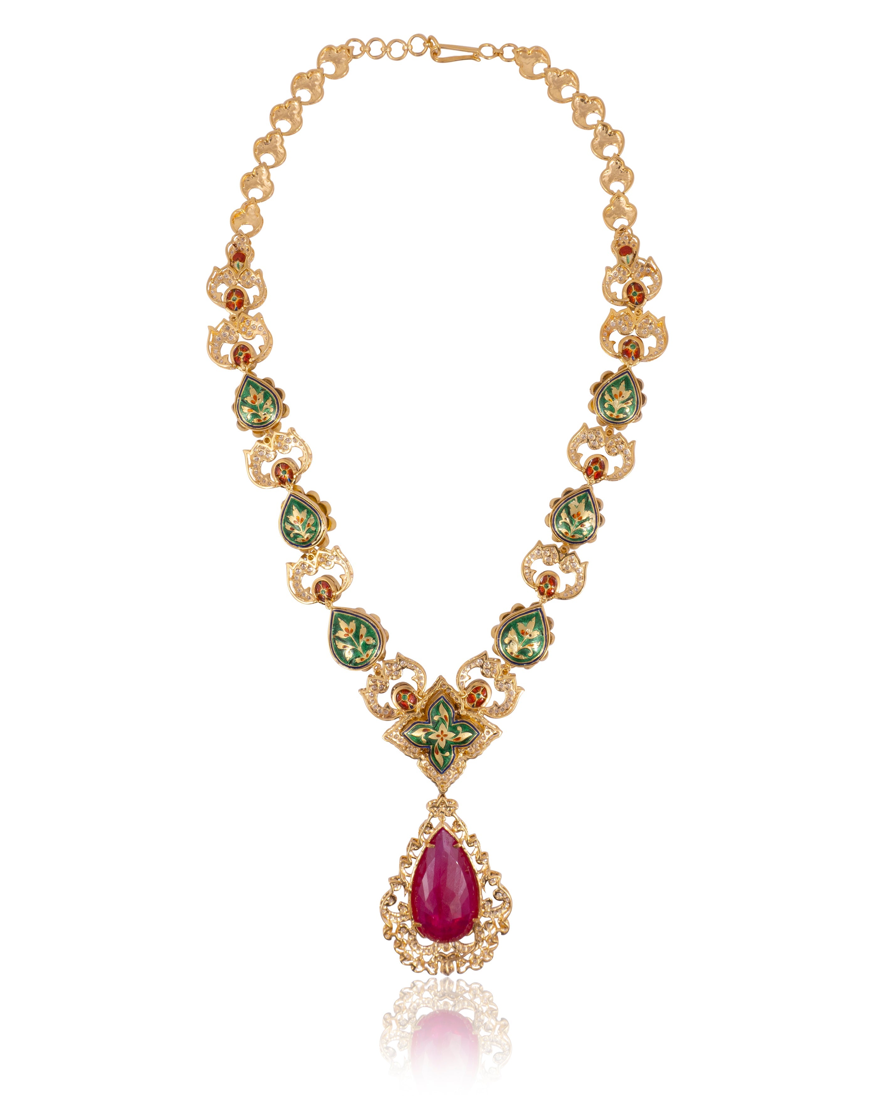 Wamini Polki And Diamond Long Necklaces