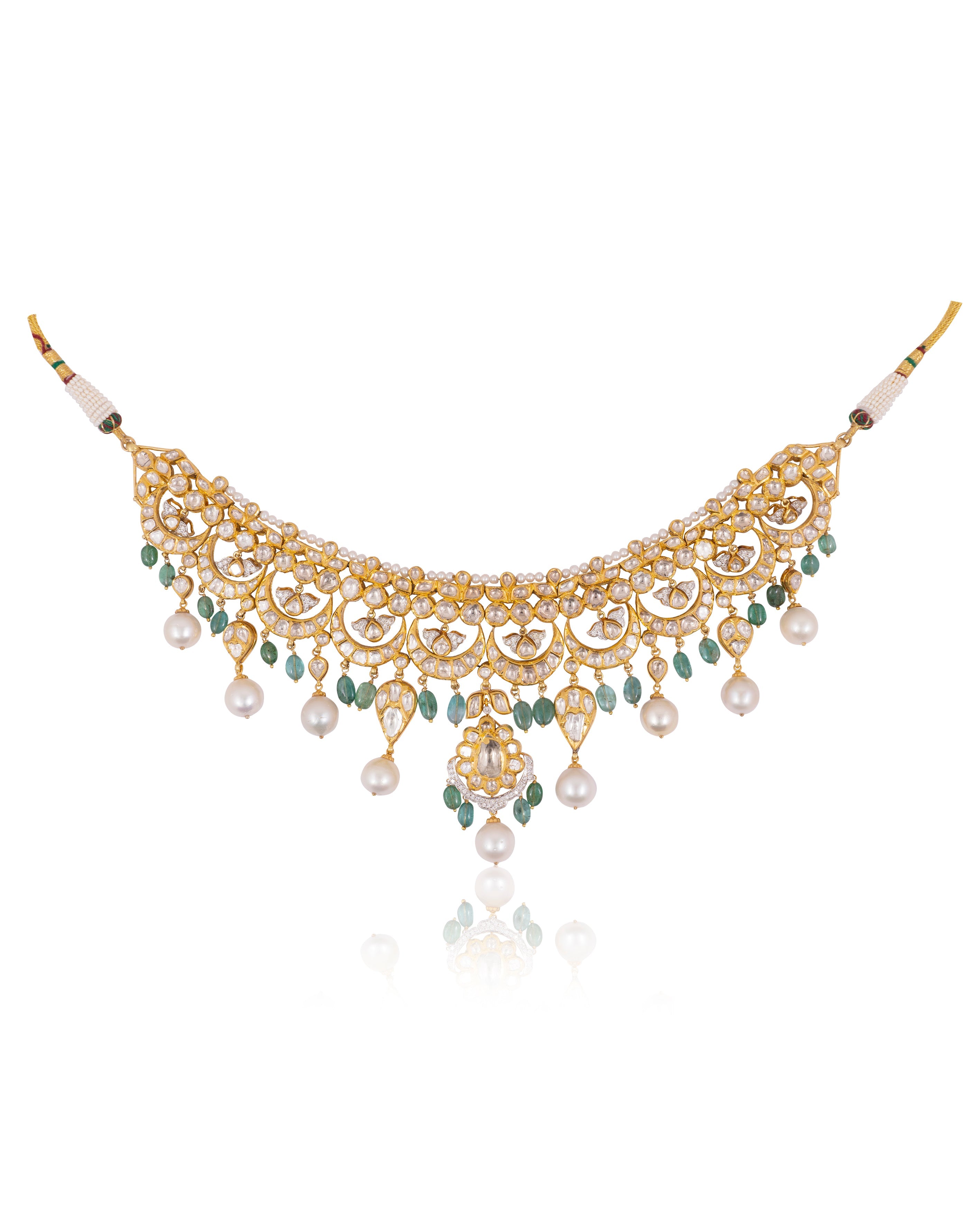 Ella Polki And Diamond Necklaces