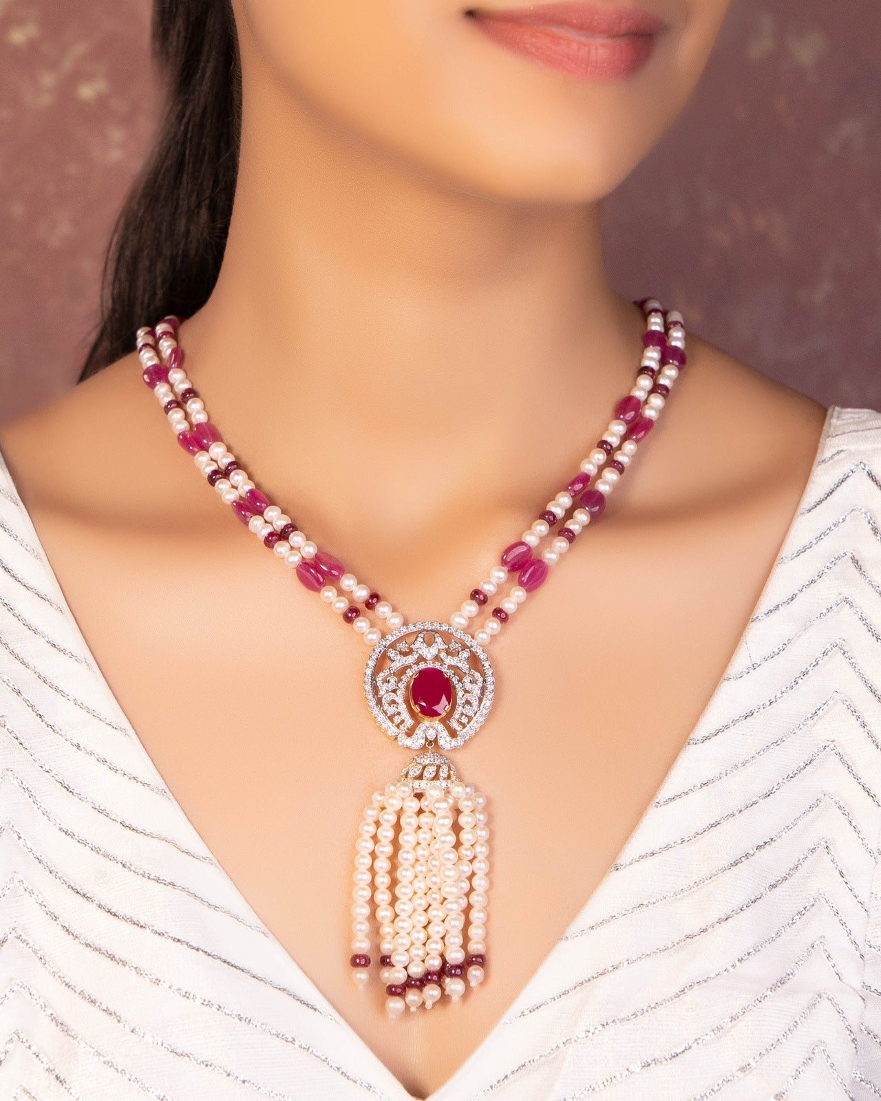 Yogita Diamond Bead Pendant