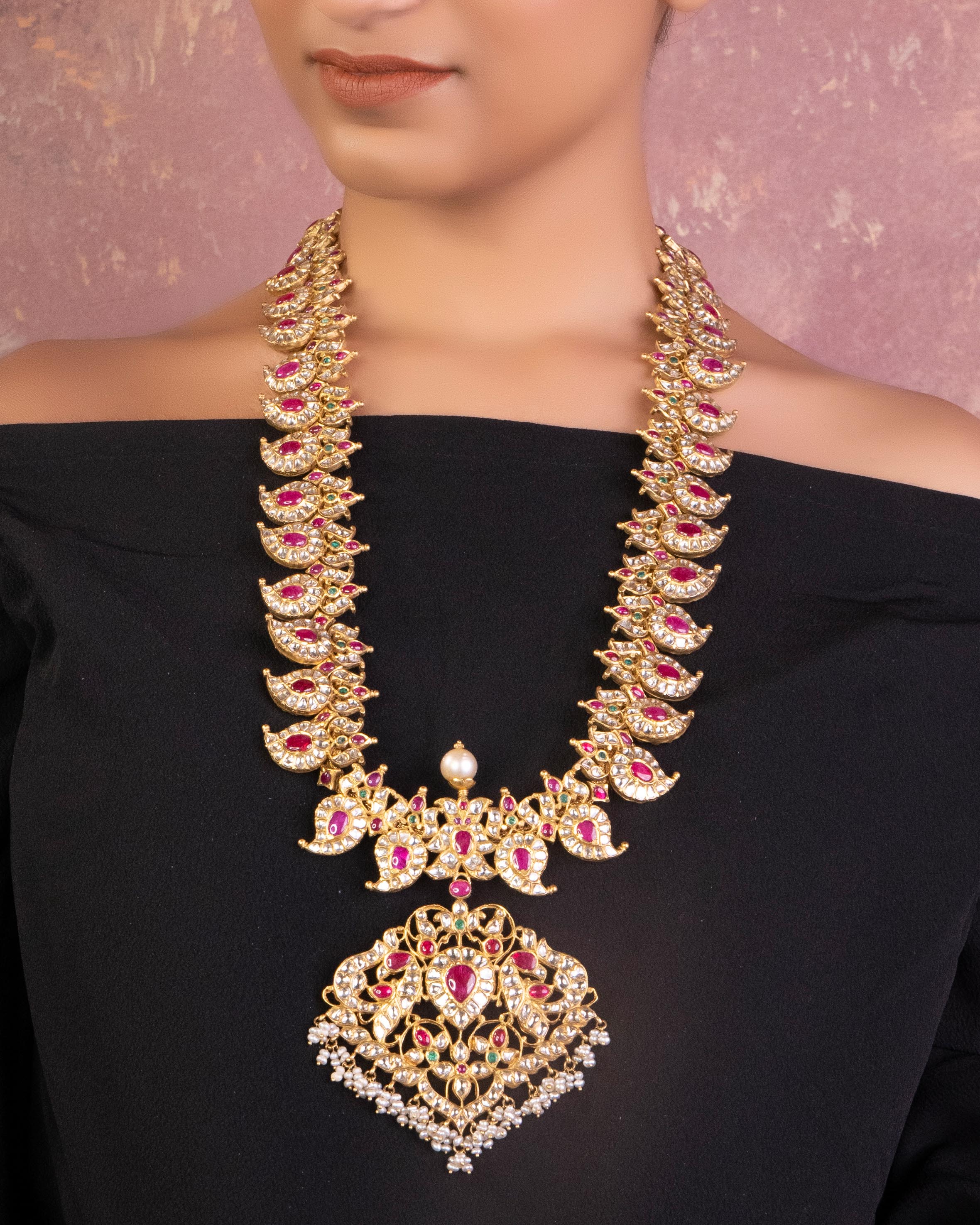 Sayesha Jadau Polki Long Necklace