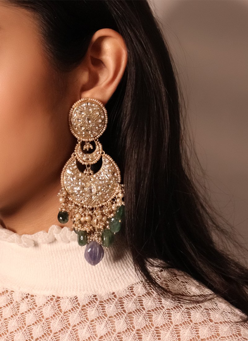 Jasmeen Polki Chandbalis