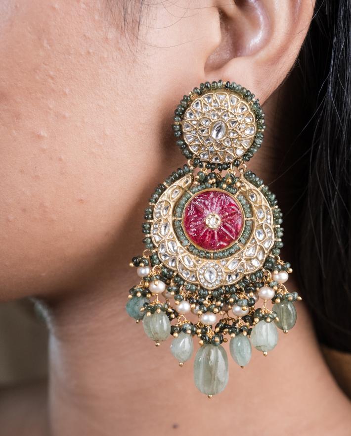 Rashi Polki Chandbalis