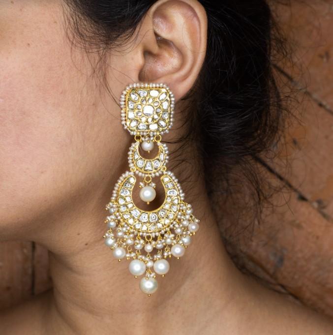 Kaveri Polki Chandbalis - NO ORDERS