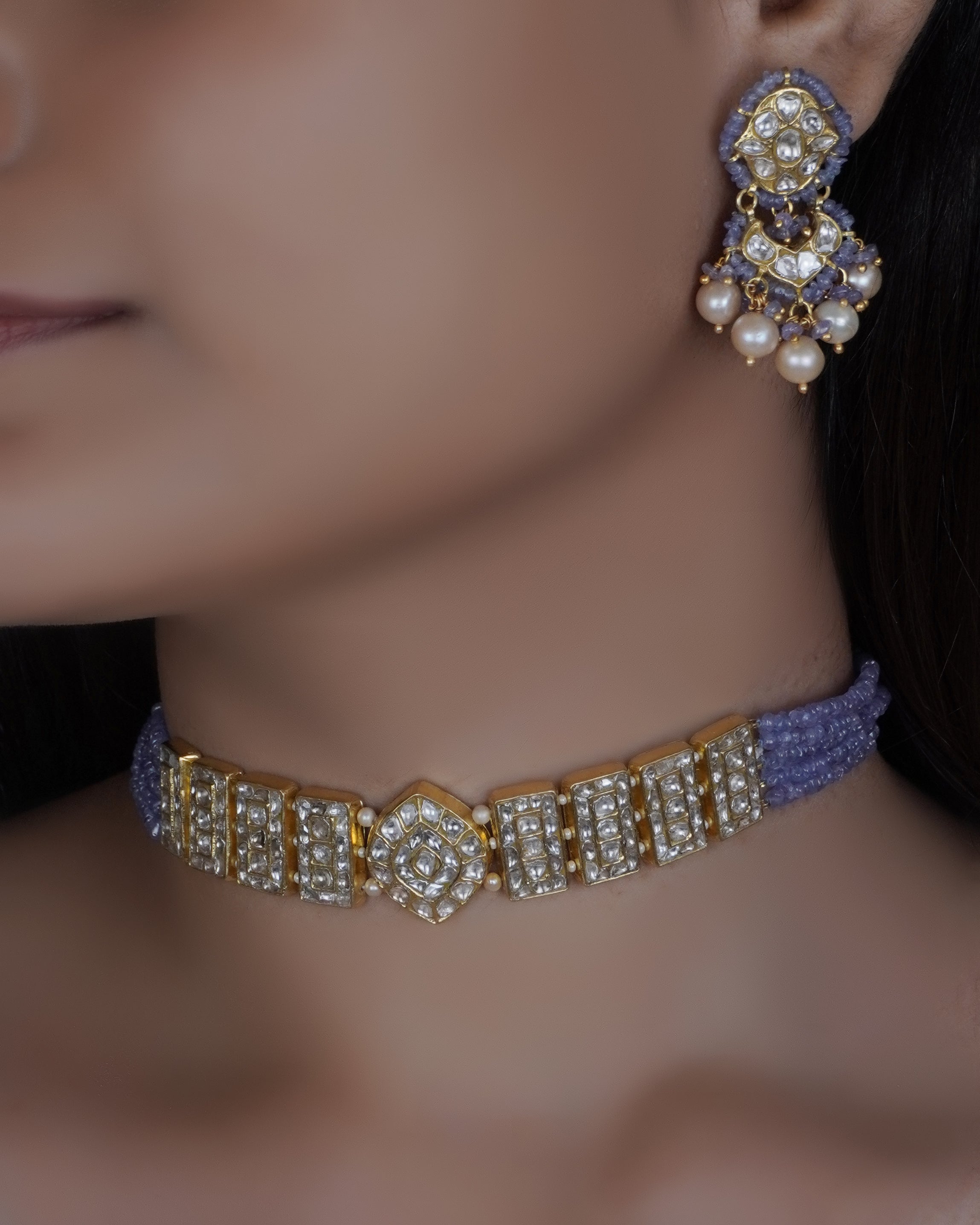 Sumaiya Choker and Mulhim Chandbalis Polki Set