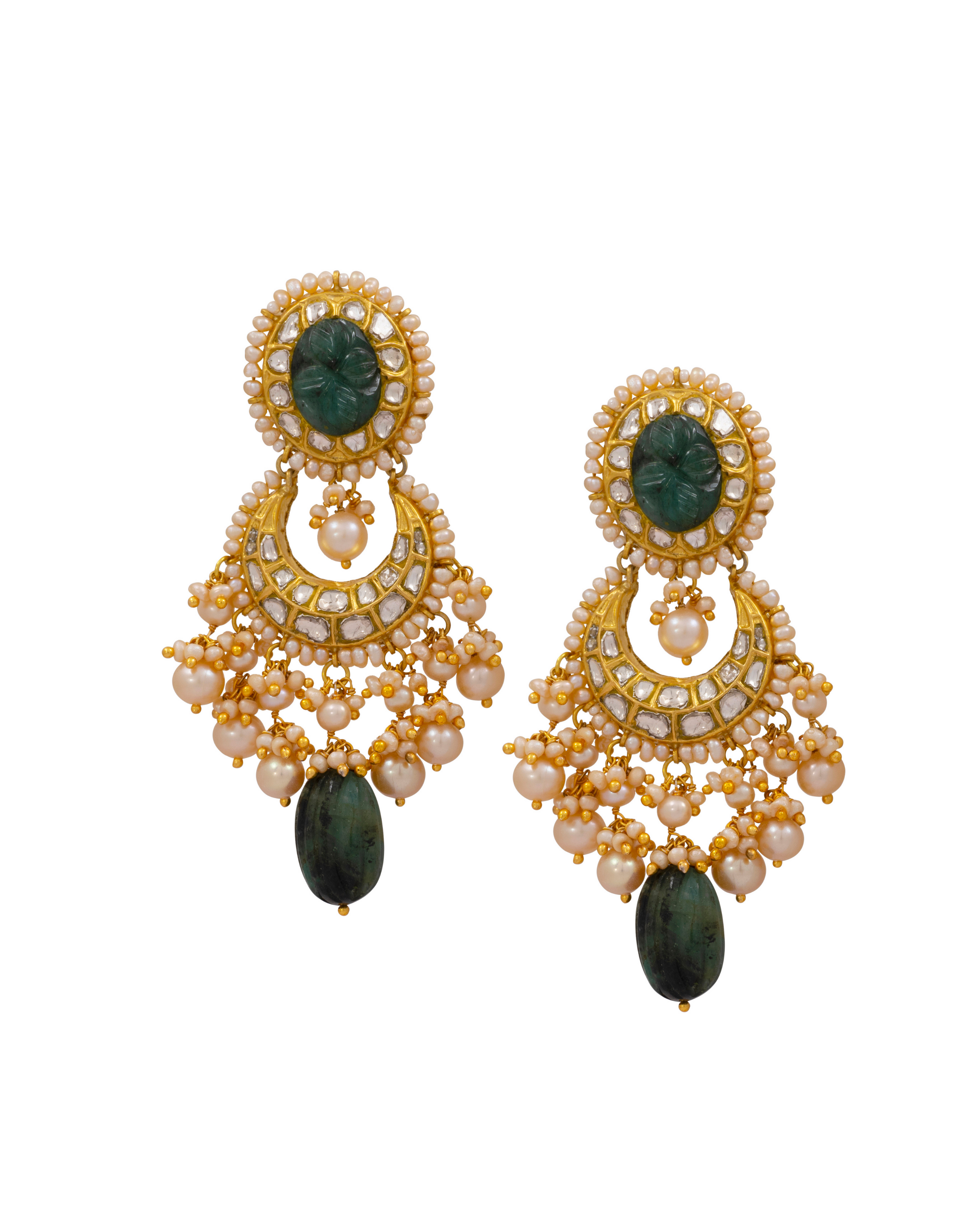 Mehek Choker and Zeenat Chandbalis Polki Set