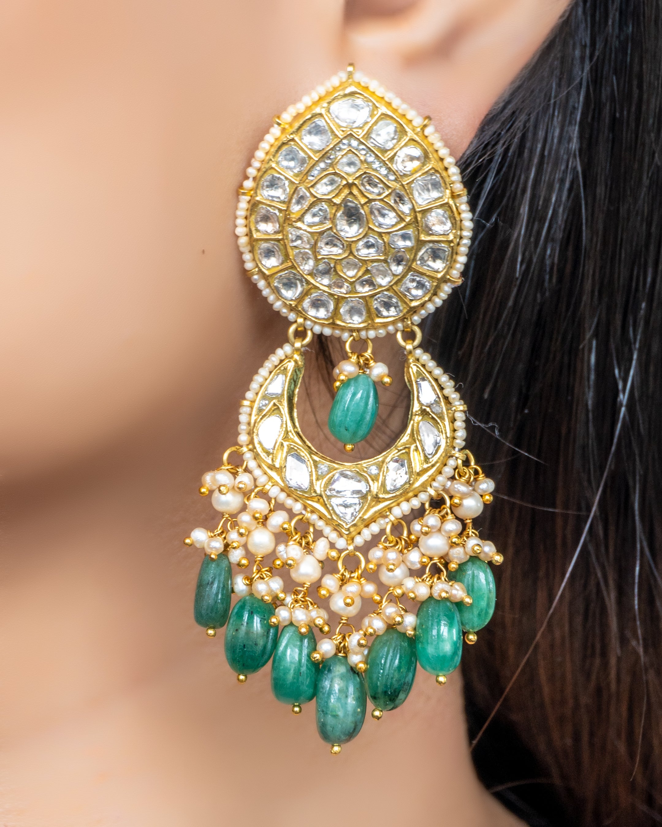 Cherima Polki Chandbalis