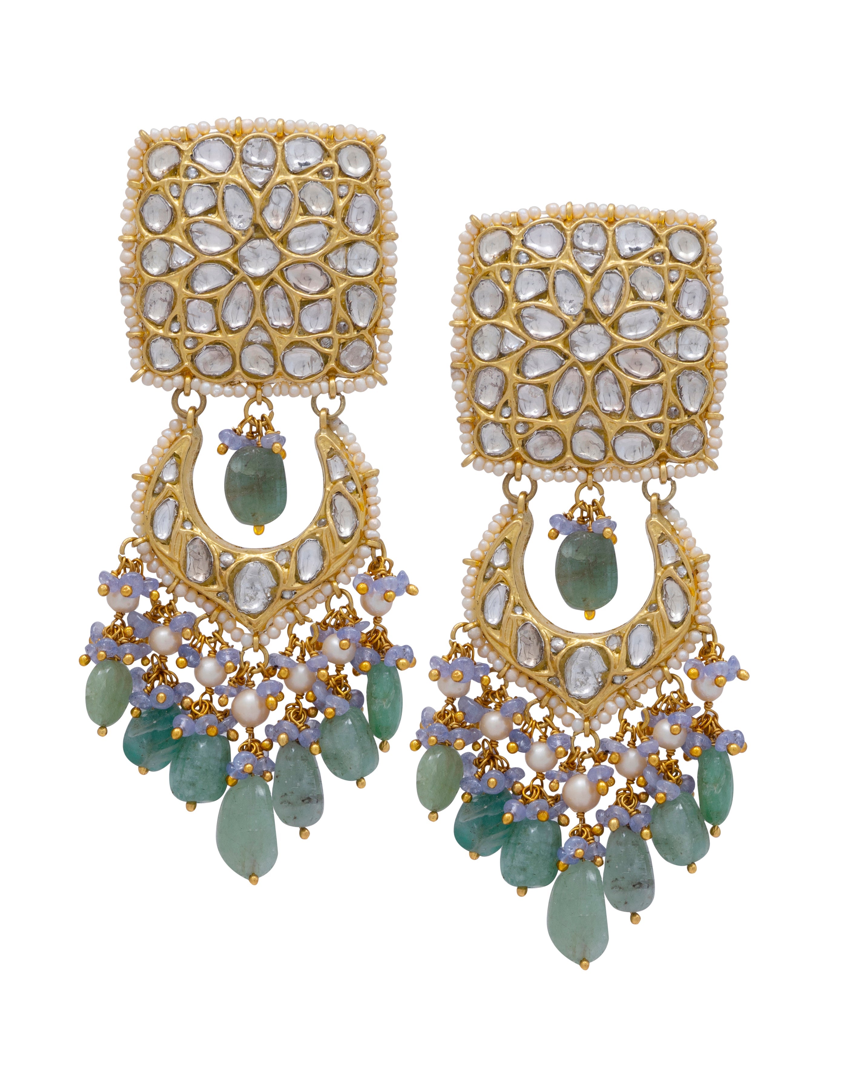 Nazmeen Polki Chandbalis