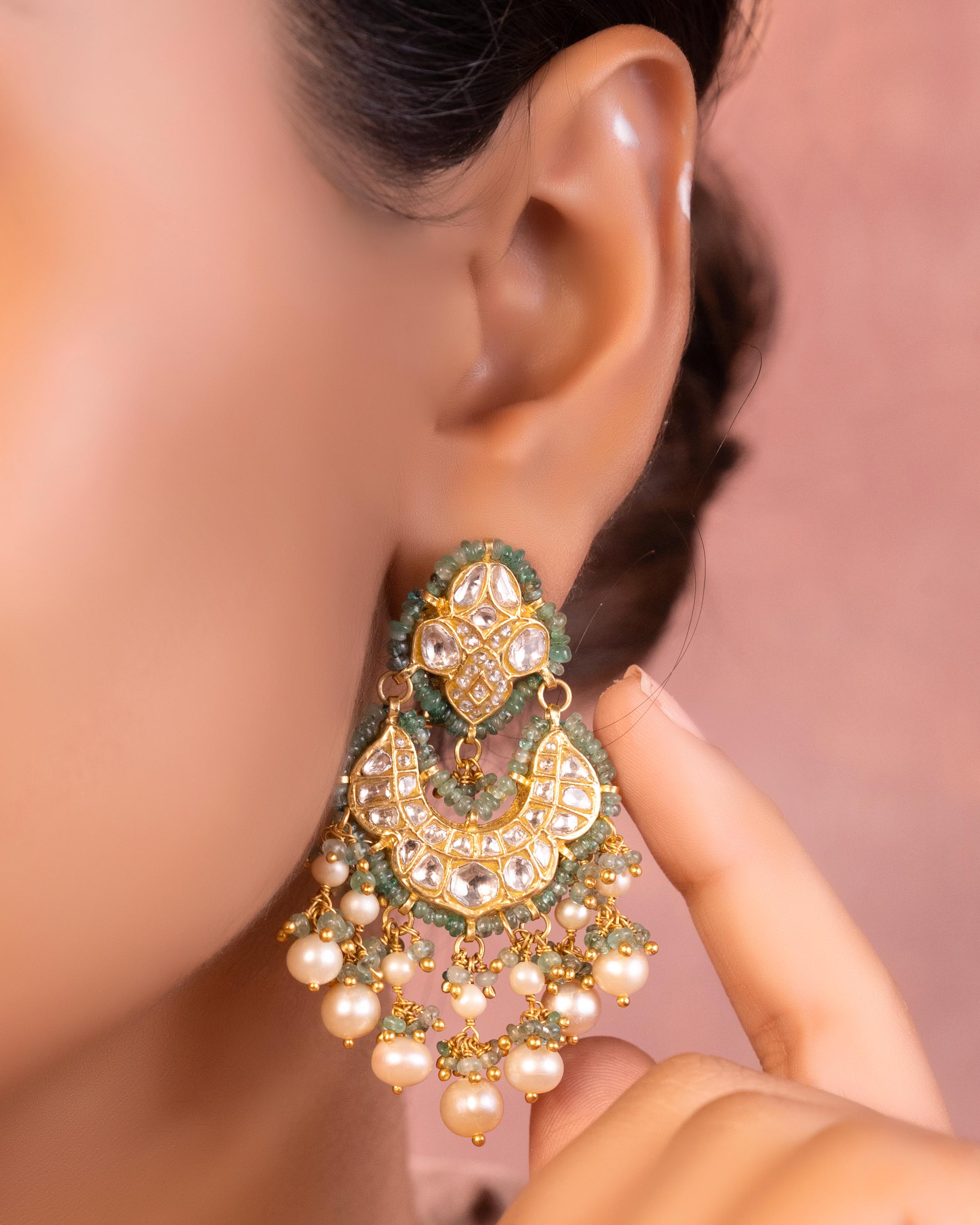 Shubangi Polki Chandbalis