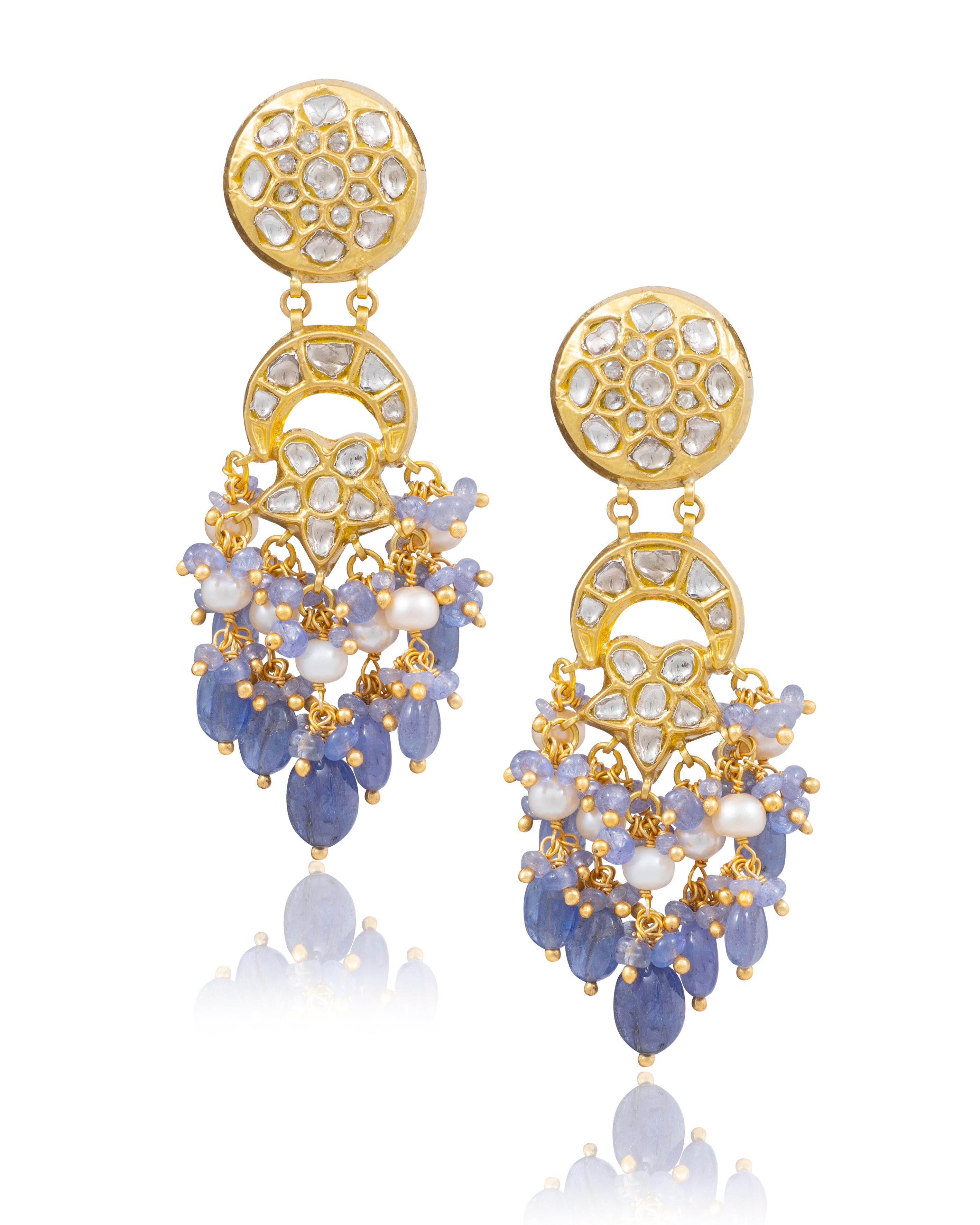 Taiba Choker And kylie Chandbalis Polki Set