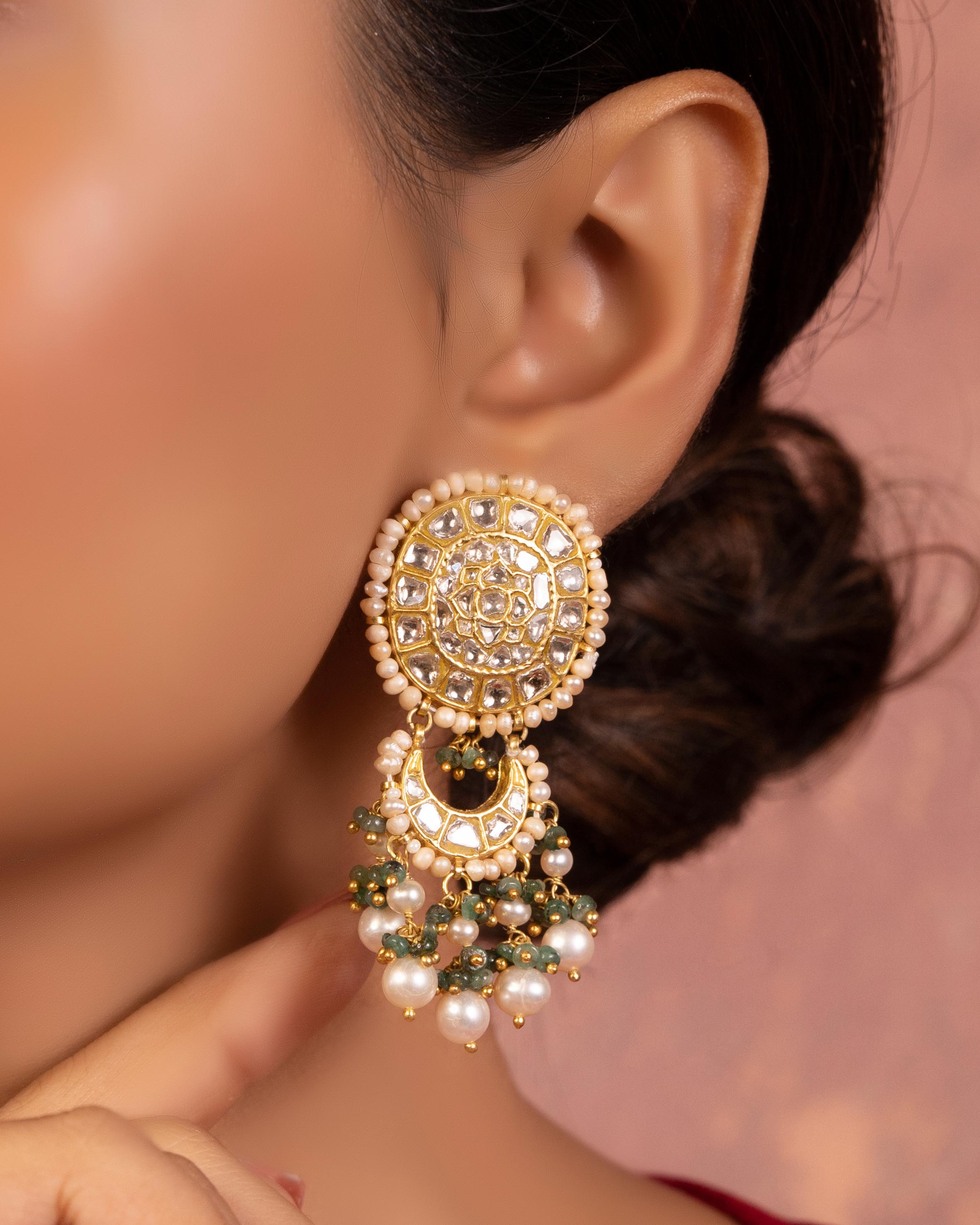 Fatima Choker And Avni Chandbalis Polki Set