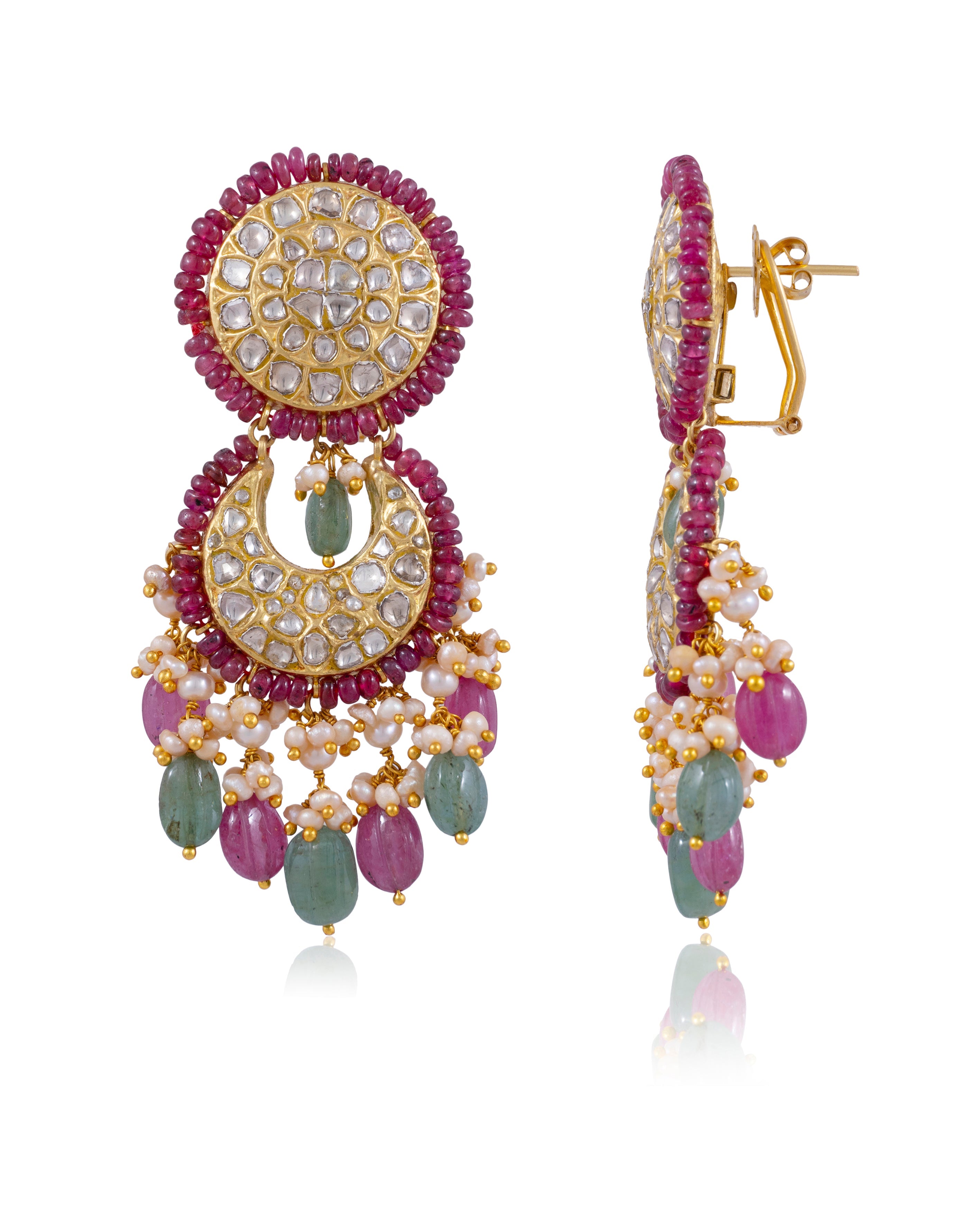 Flannery Polki Chandbalis