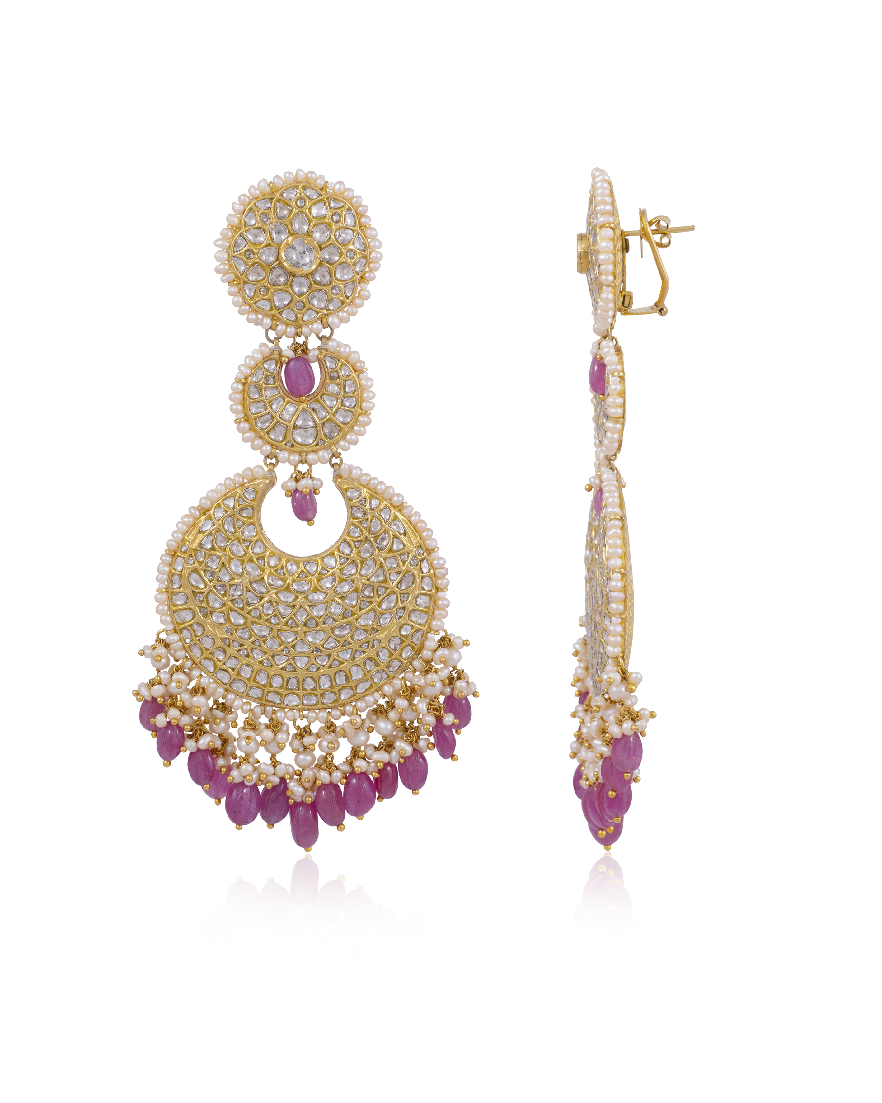 Purva Polki Chandbalis - NO ORDERS