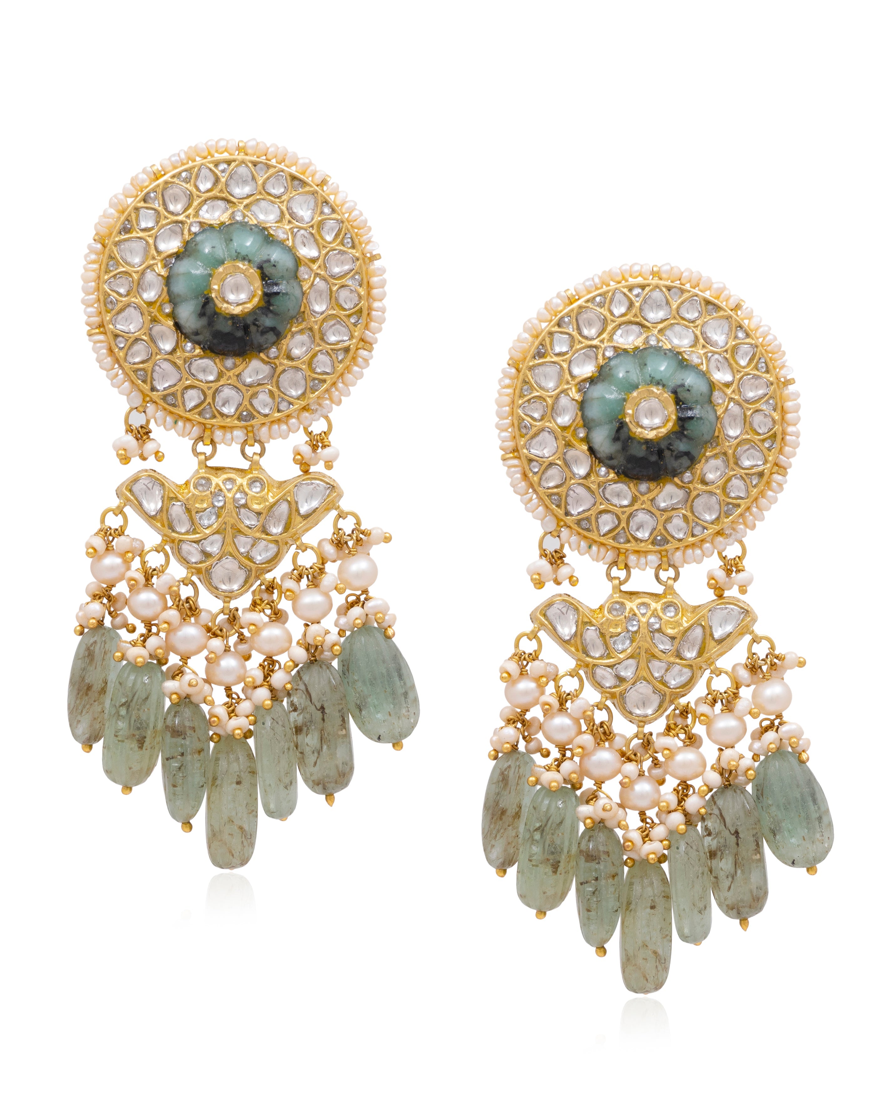 Juniper Polki Long Earrings