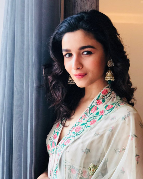 Alia Bhatt - Orla Polki Jhumkas