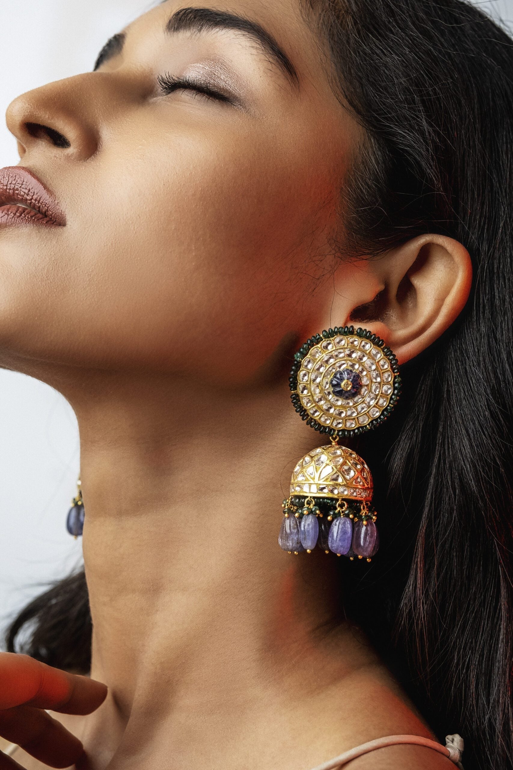 Hailie Polki Jhumkas