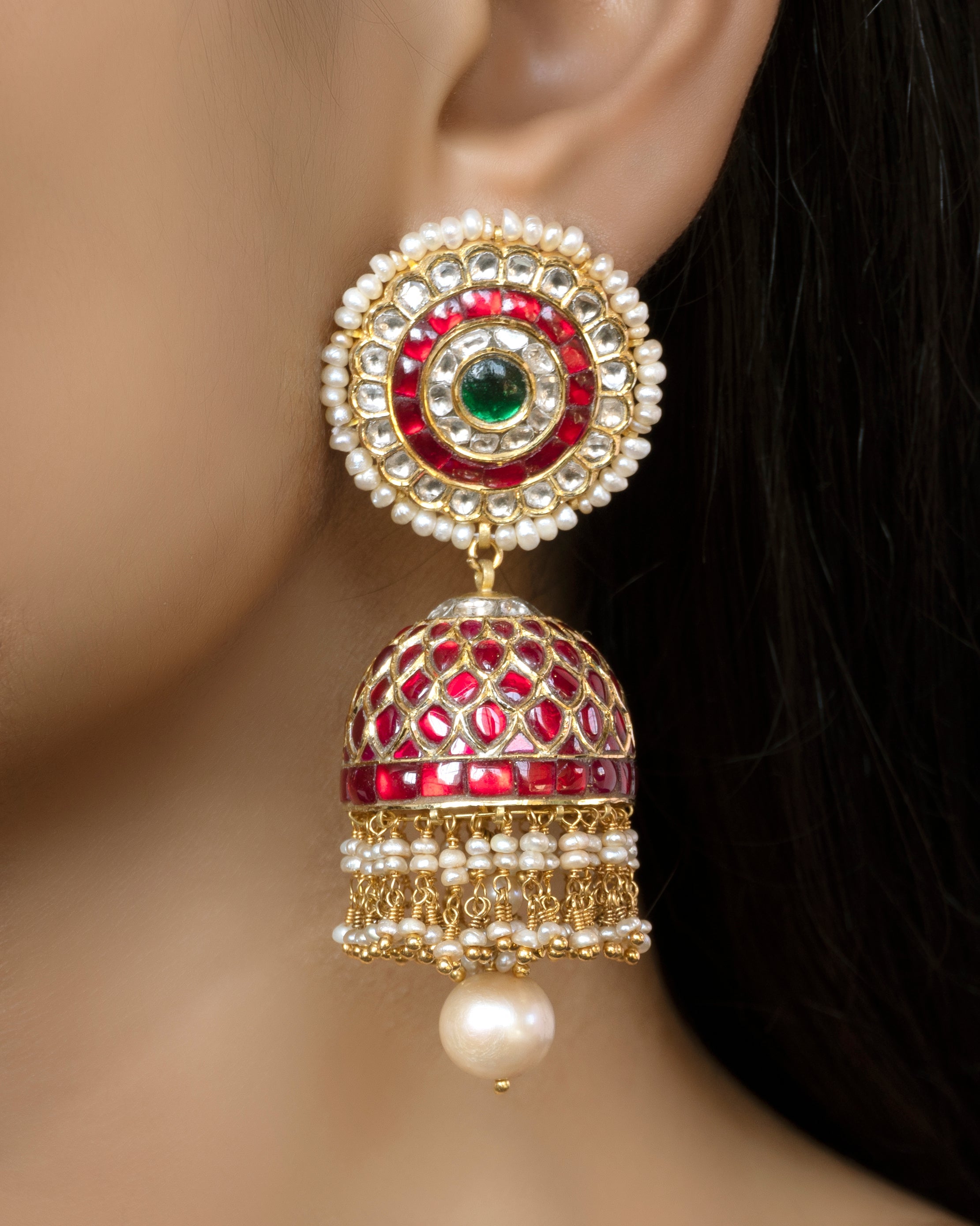 Neyoshi Polki Jhumkas