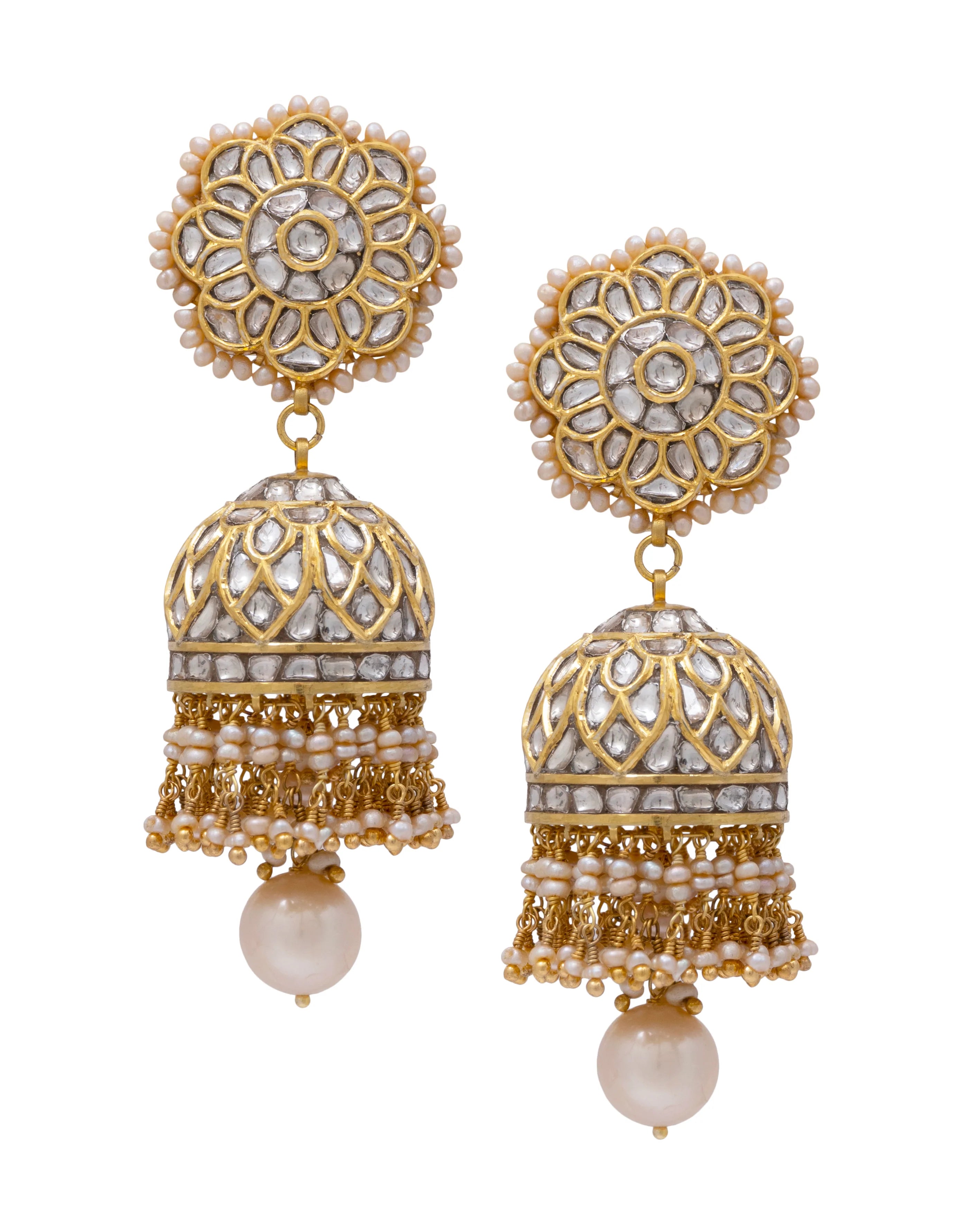 Asiya Polki Jhumkas