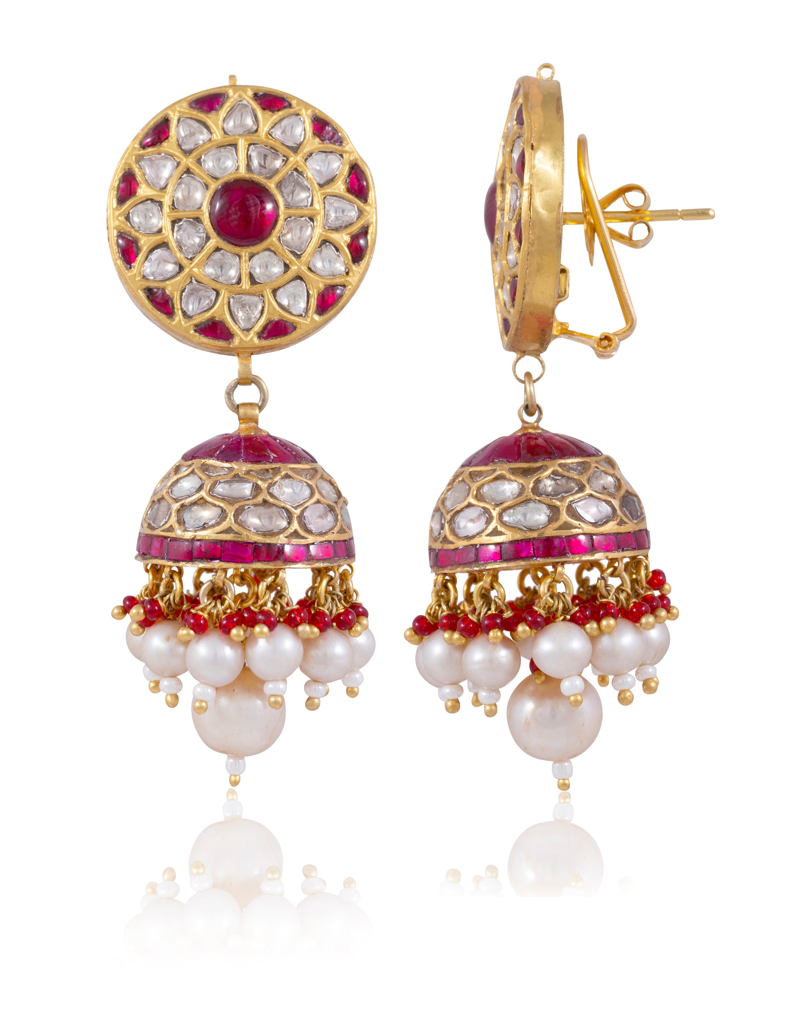 Karima Polki Jhumkas - NO ORDERS