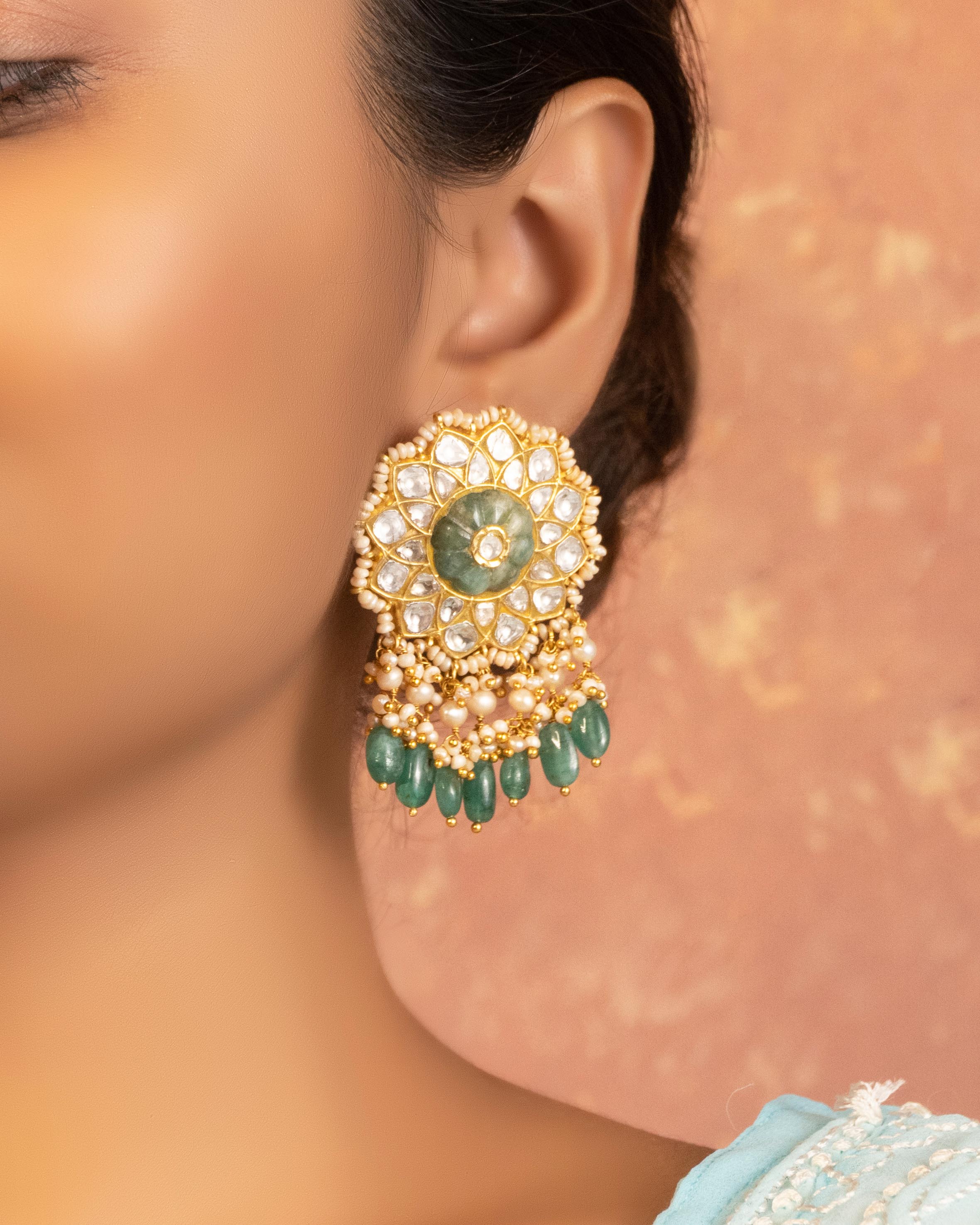 Avanti Bead Choker and Ashisha Tops Set