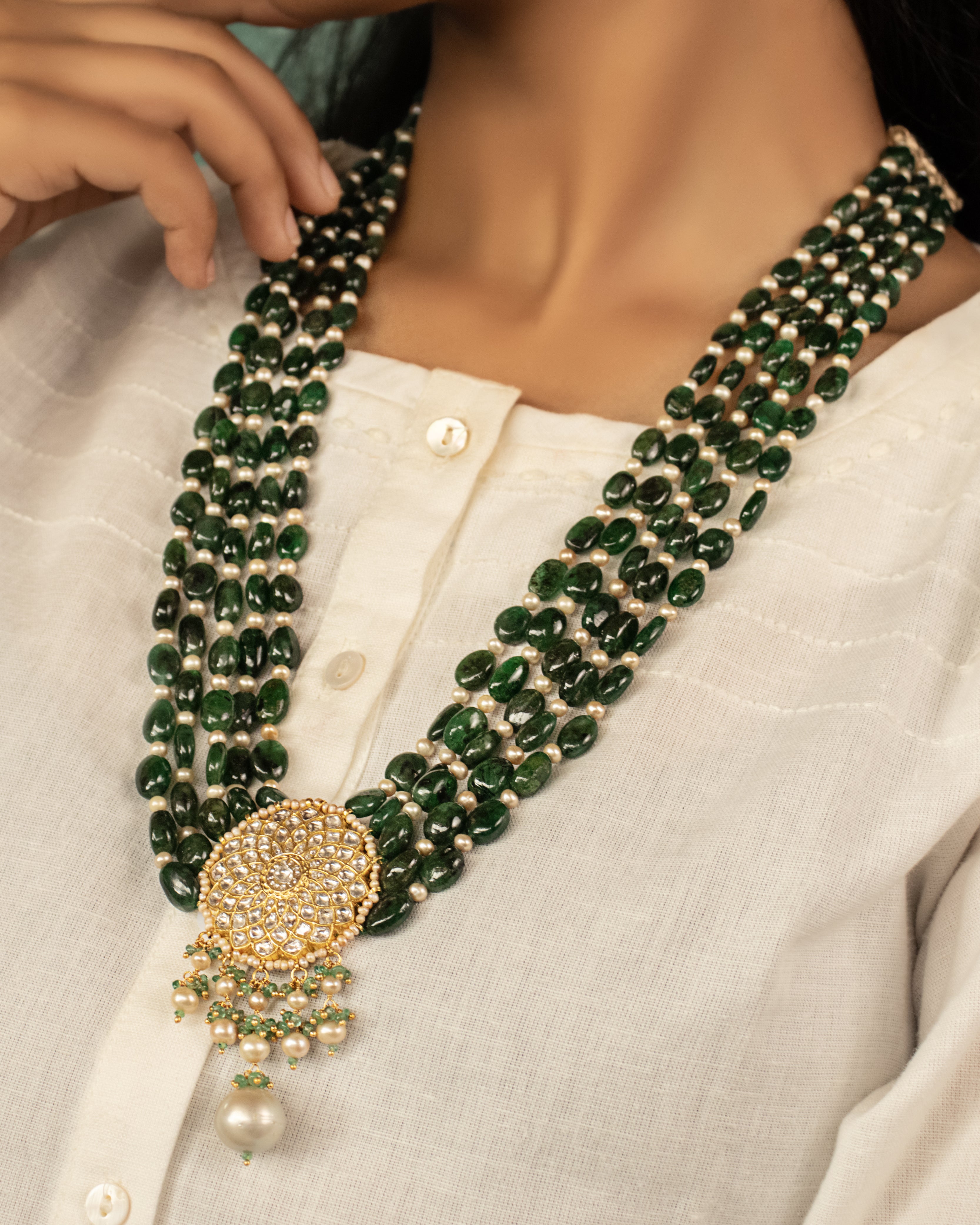 Tunika Polki Bead Pendant