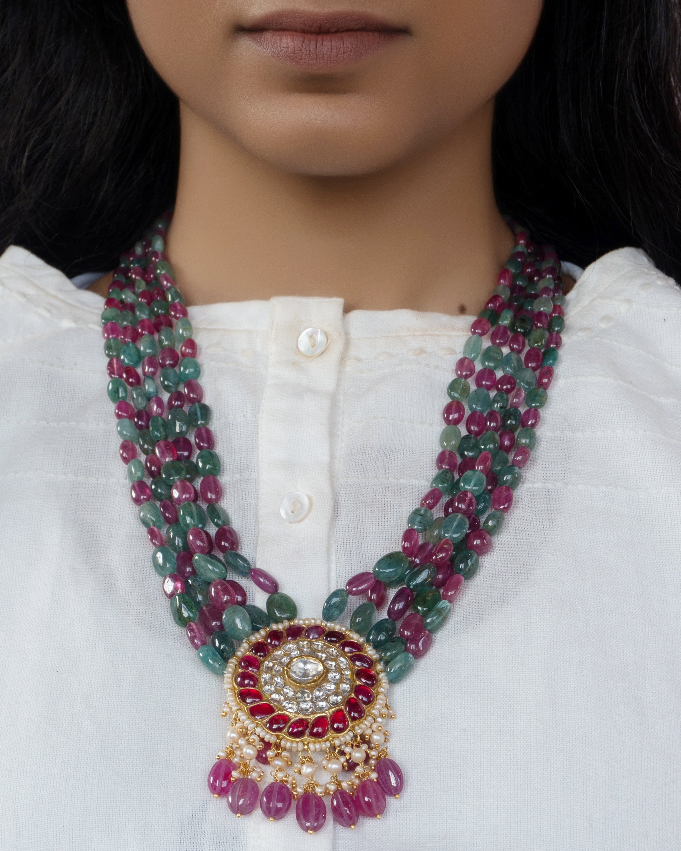 Sameeksha Polki Bead Pendant