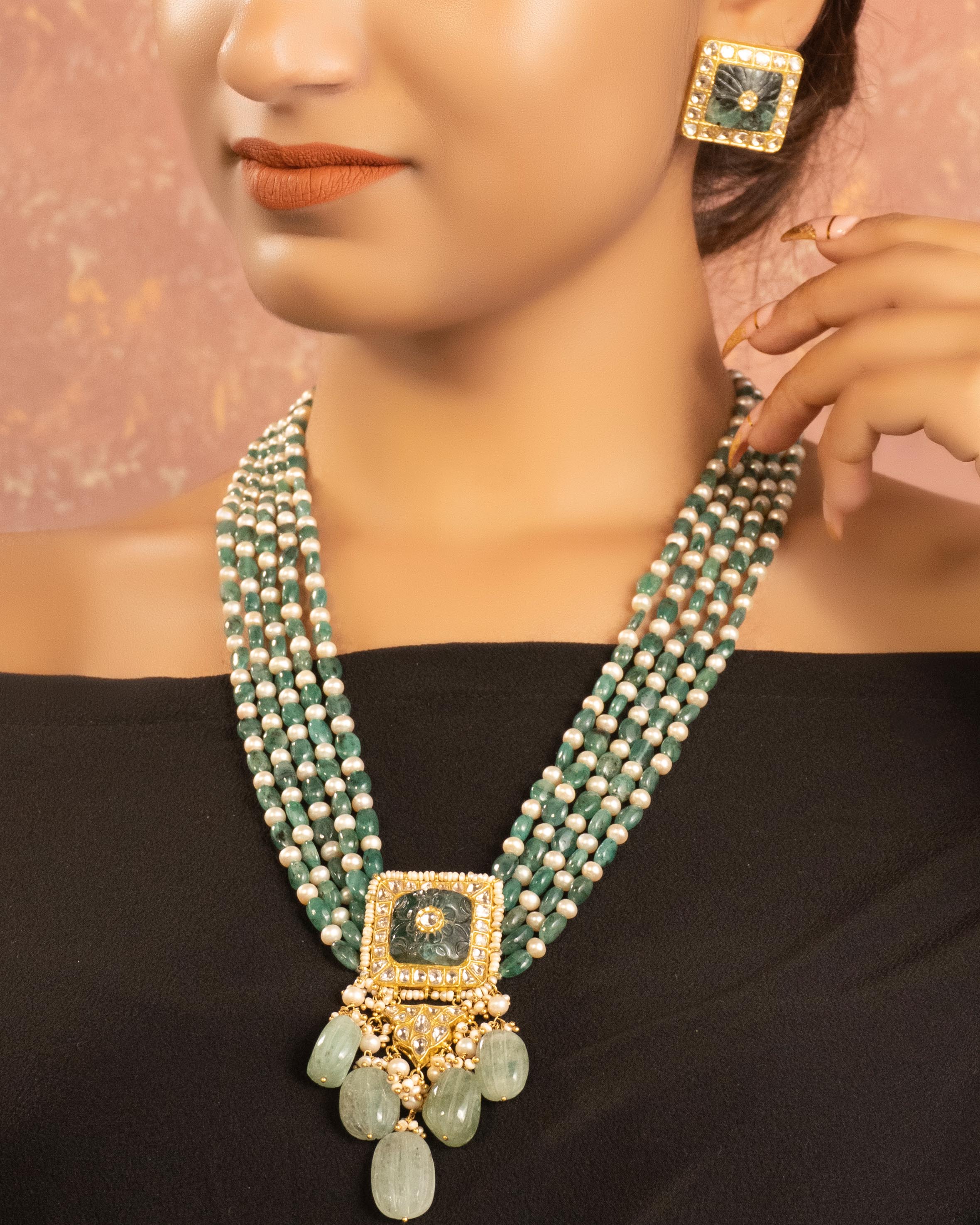 Annie Polki Bead Pendant