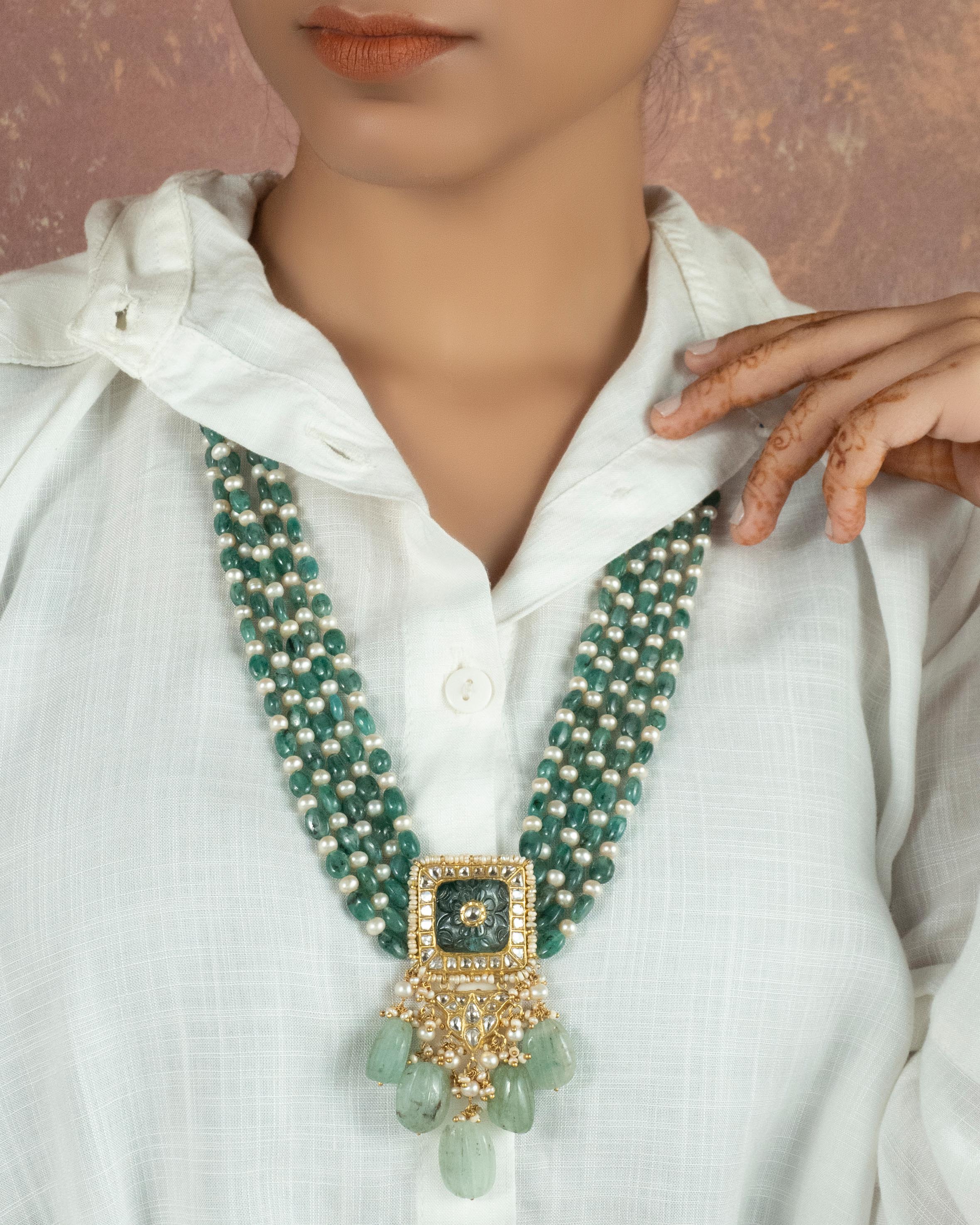 Annie Polki Bead Pendant