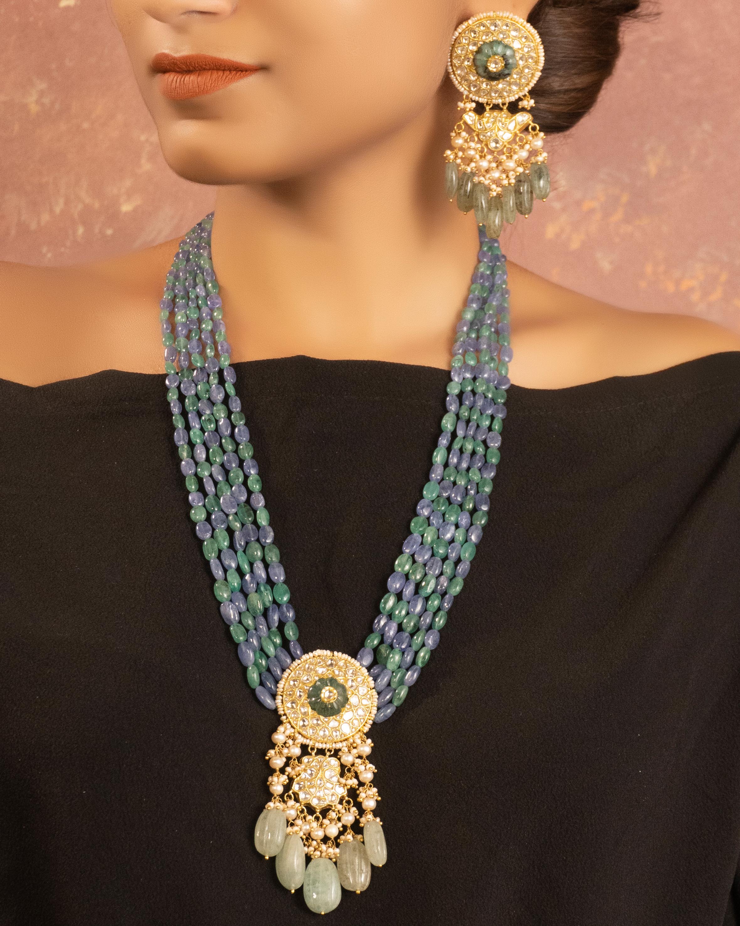 Juniper Polki Long Earrings