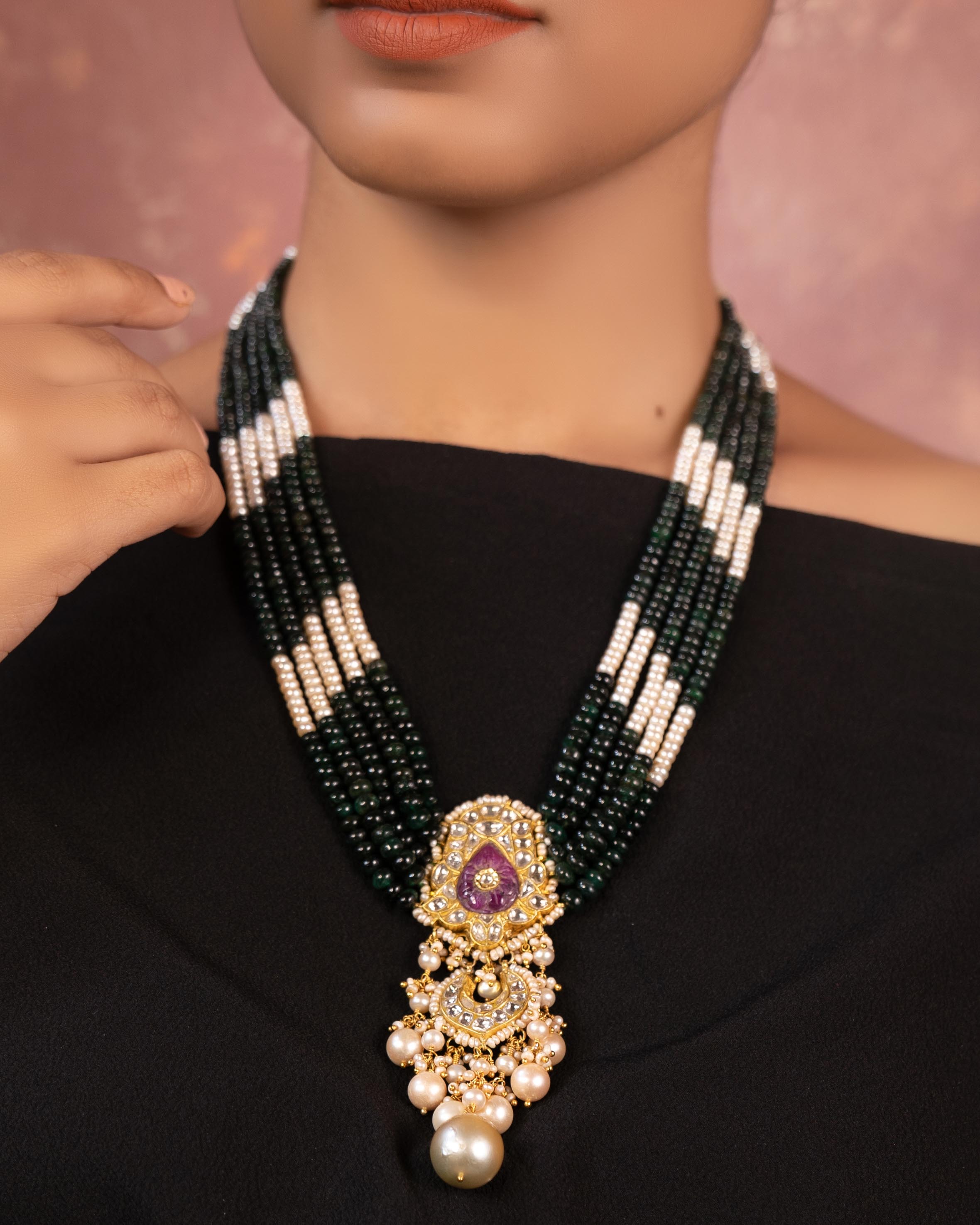 Anushka Polki Bead Pendant