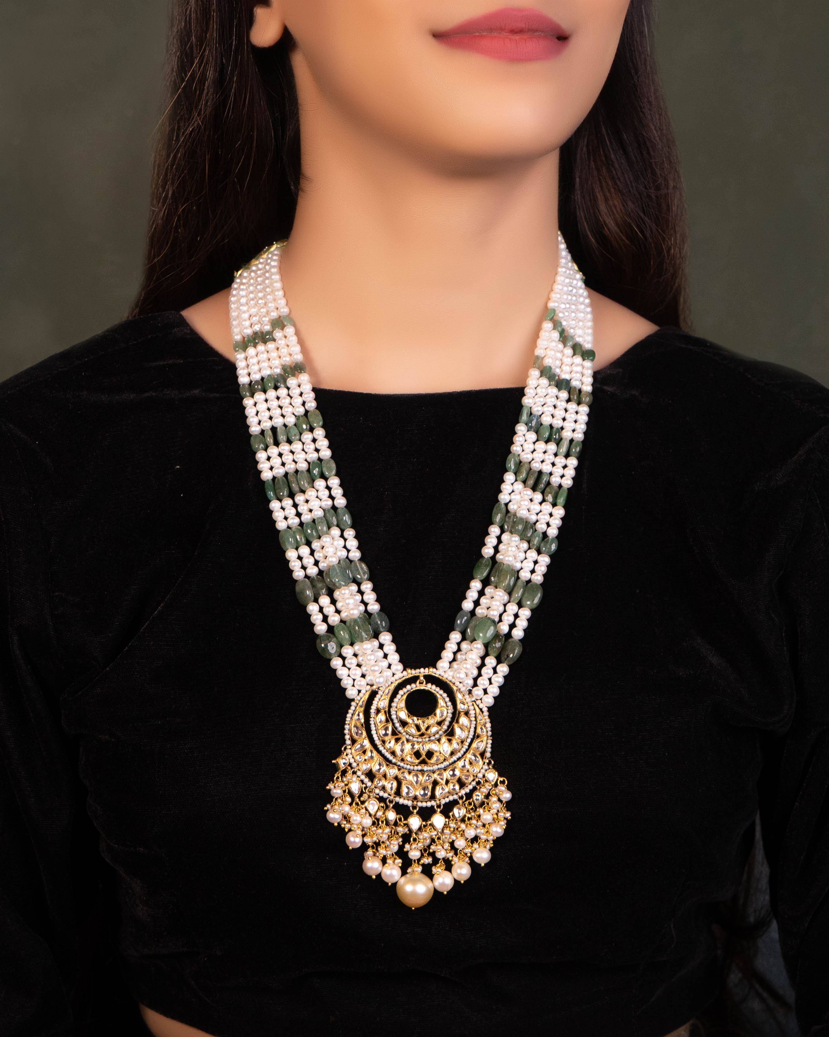 Sabeena Polki Bead Pendant - NO ORDERS