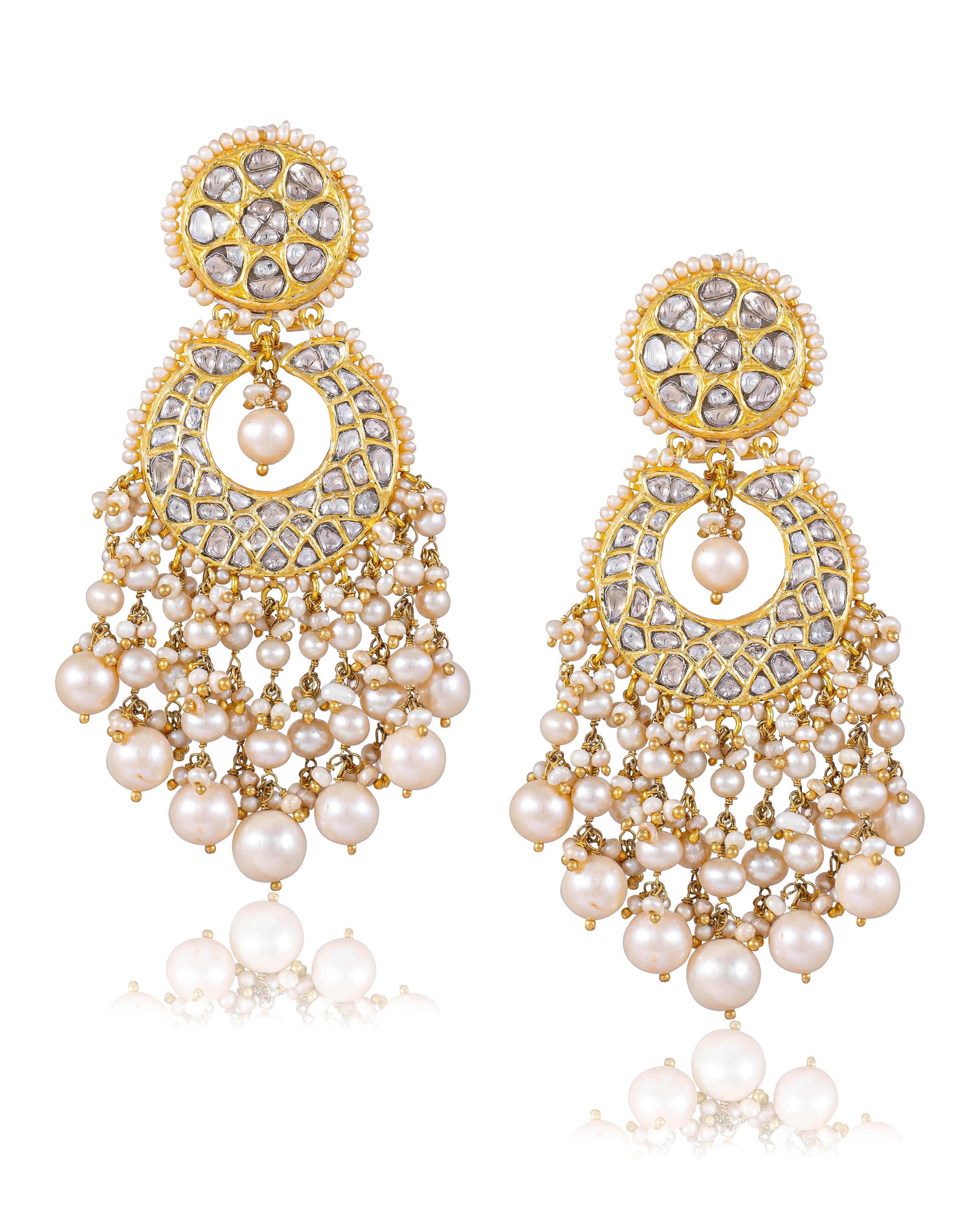 Arshika Polki Chandbalis - NO ORDERS