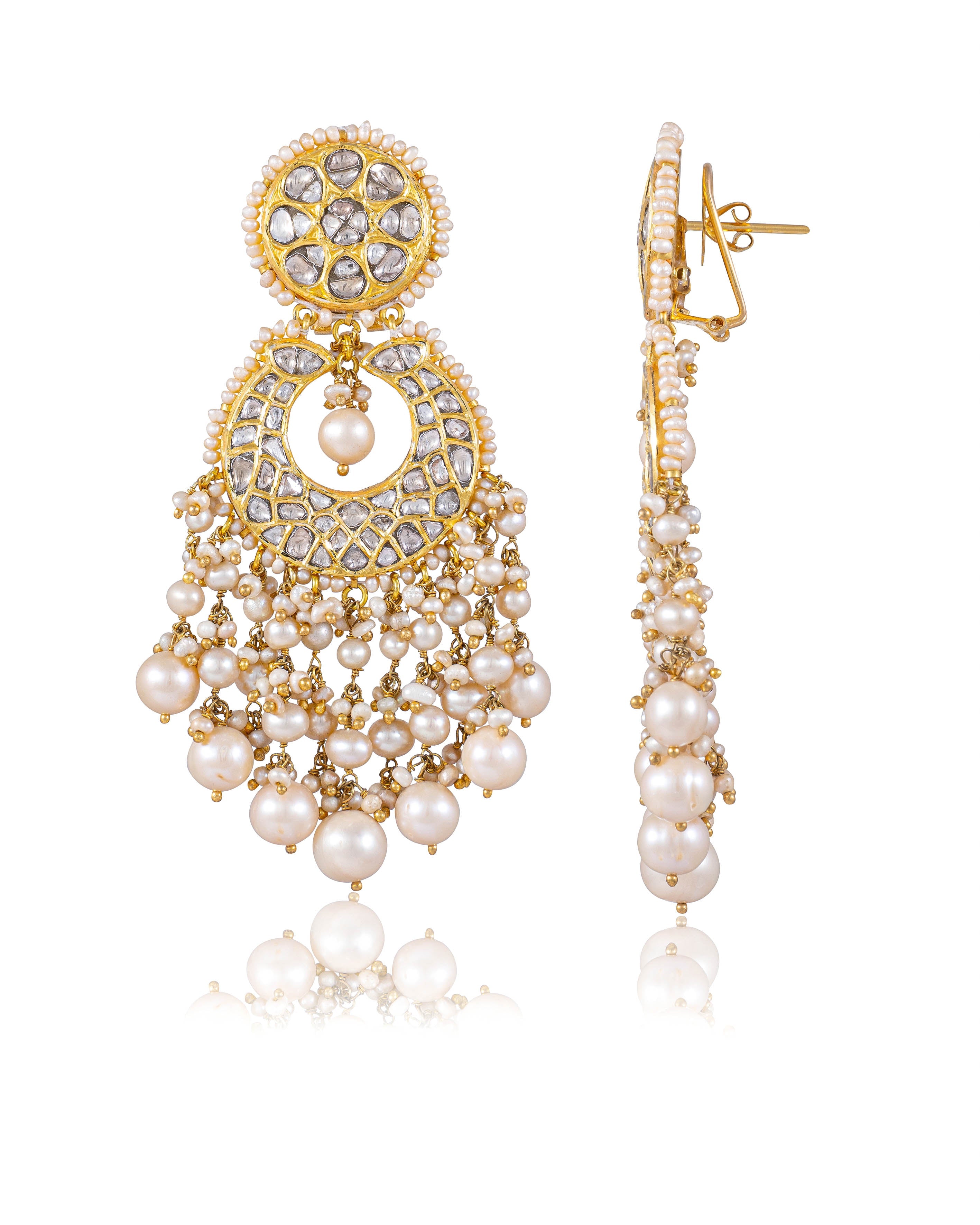 Arshika Polki Chandbalis - NO ORDERS