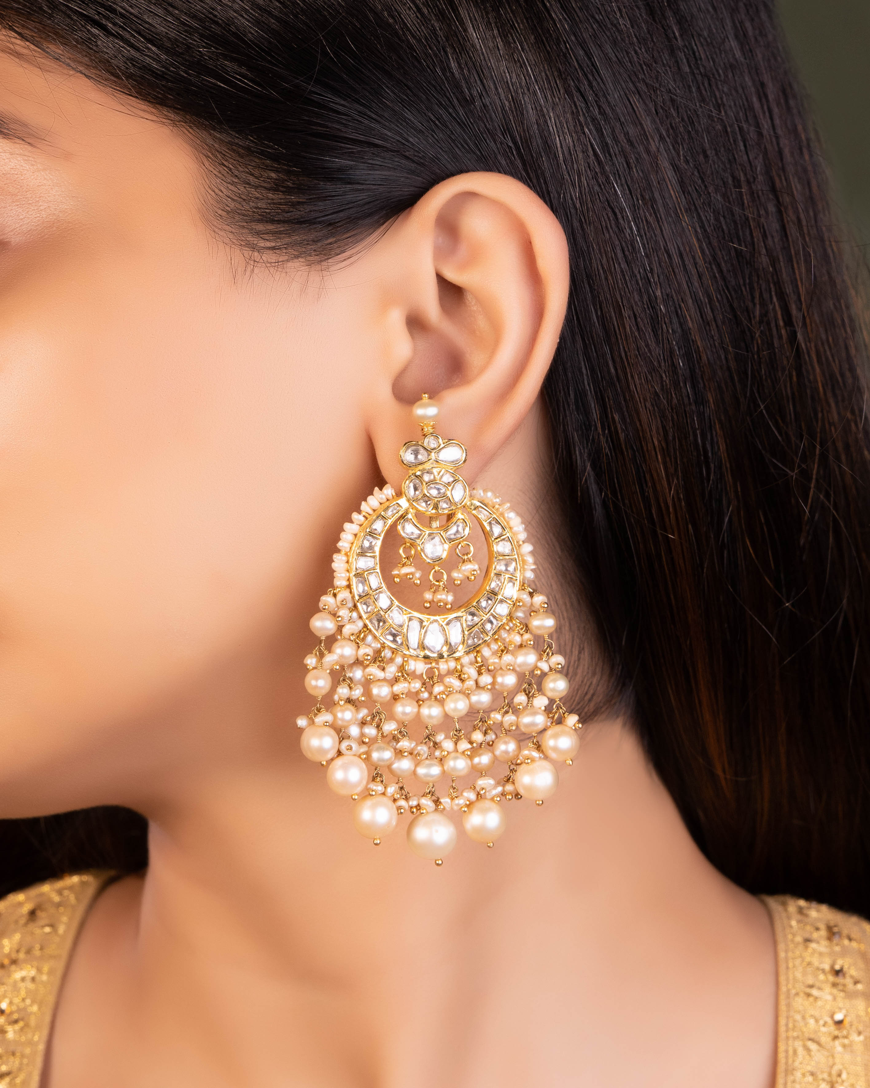 Sabriyya Polki Chandbalis - NO ORDERS