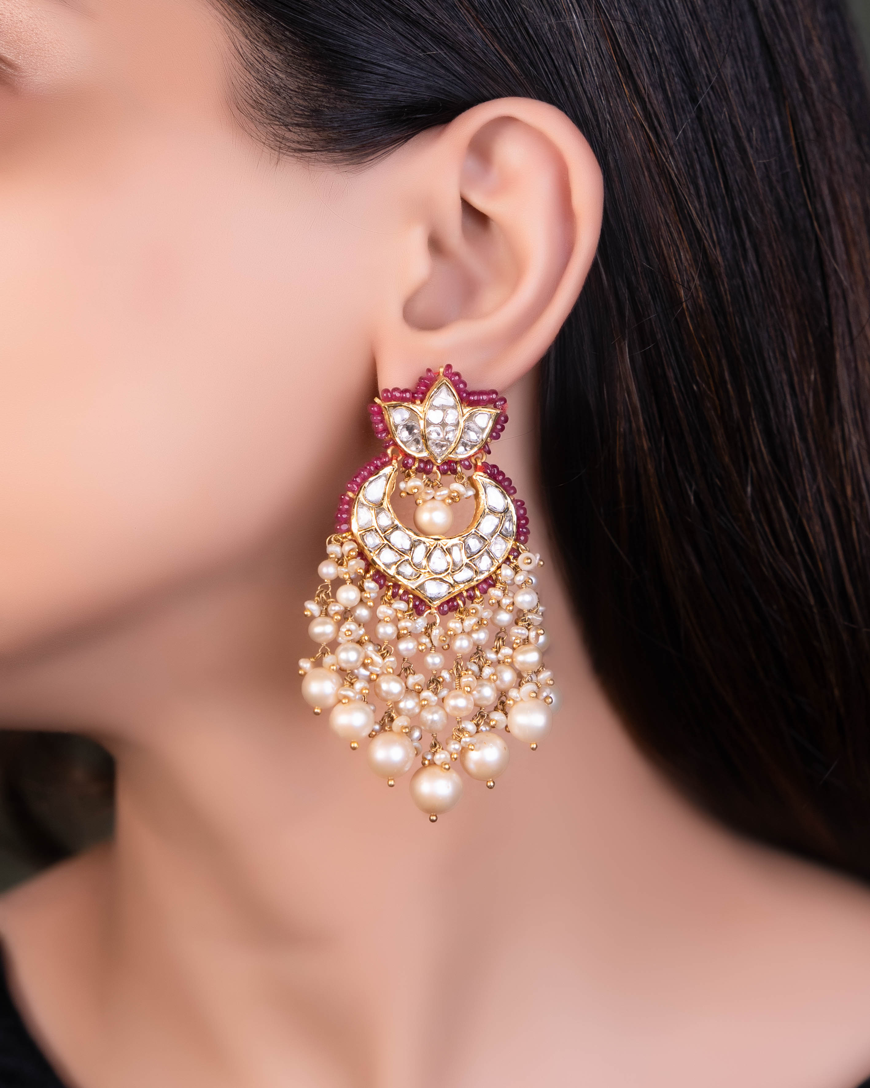 Zehi Polki Chandbalis - NO ORDERS