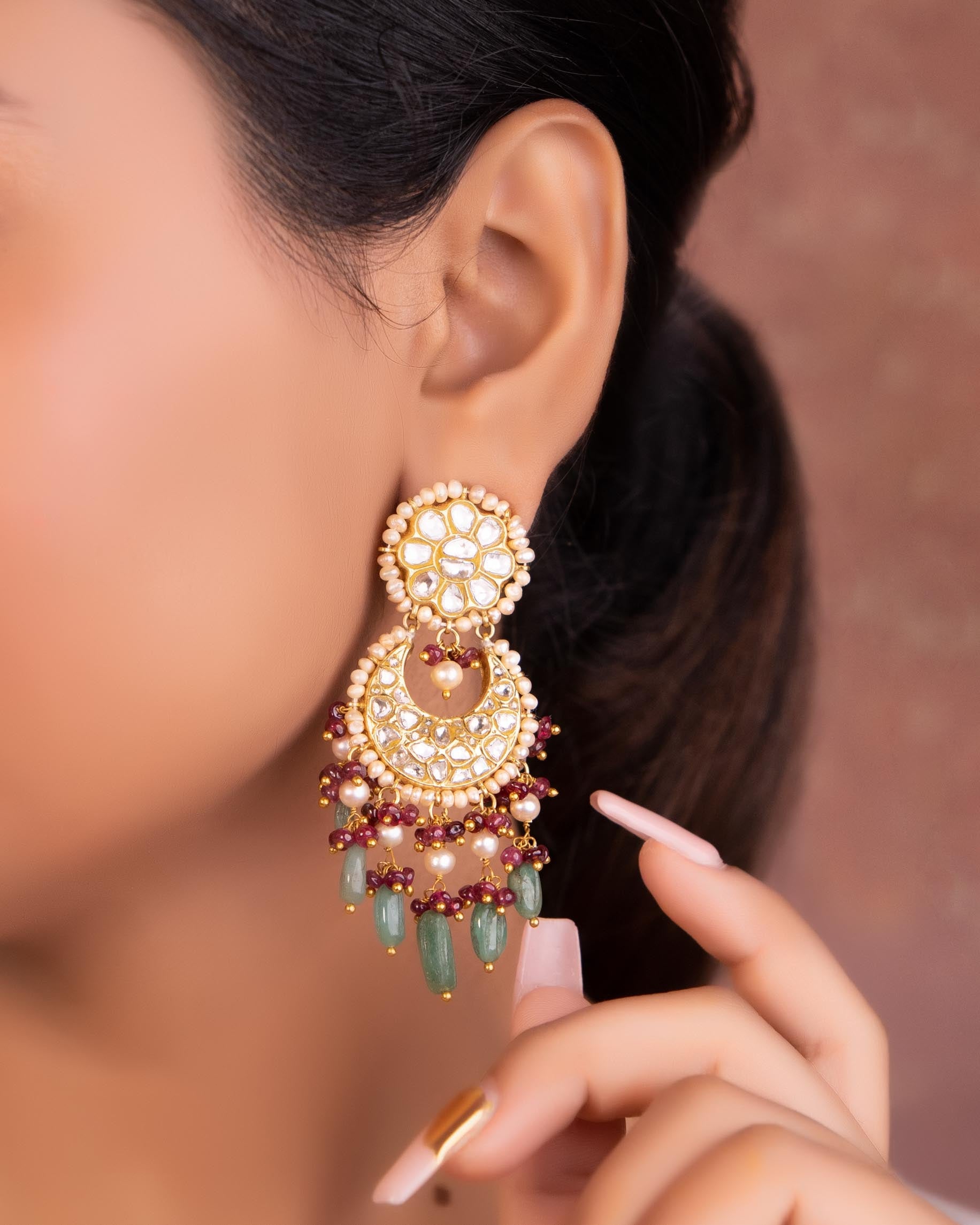 Tanya Choker And Haley Chandbalis Polki Set