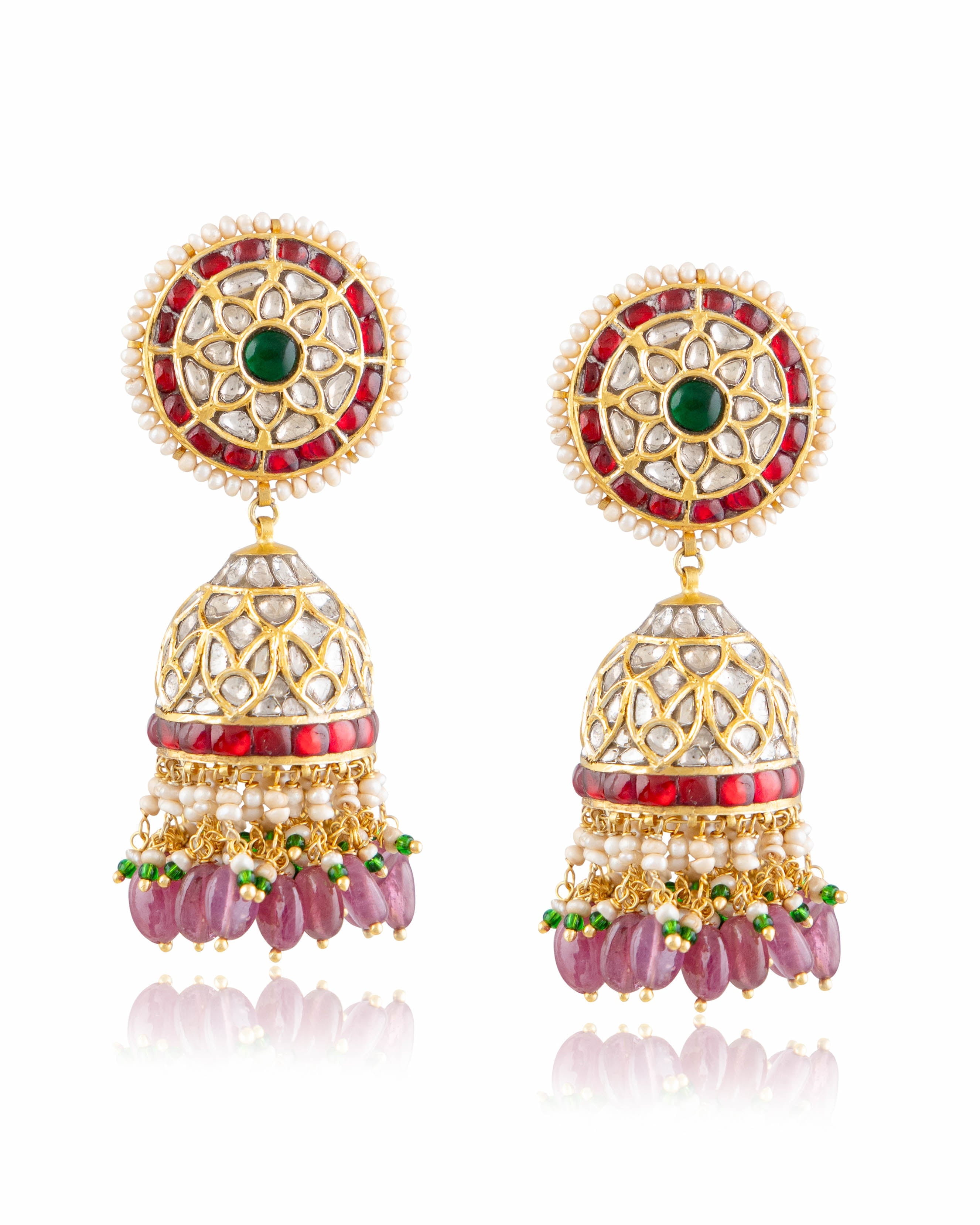 Kareema Polki Jhumkas