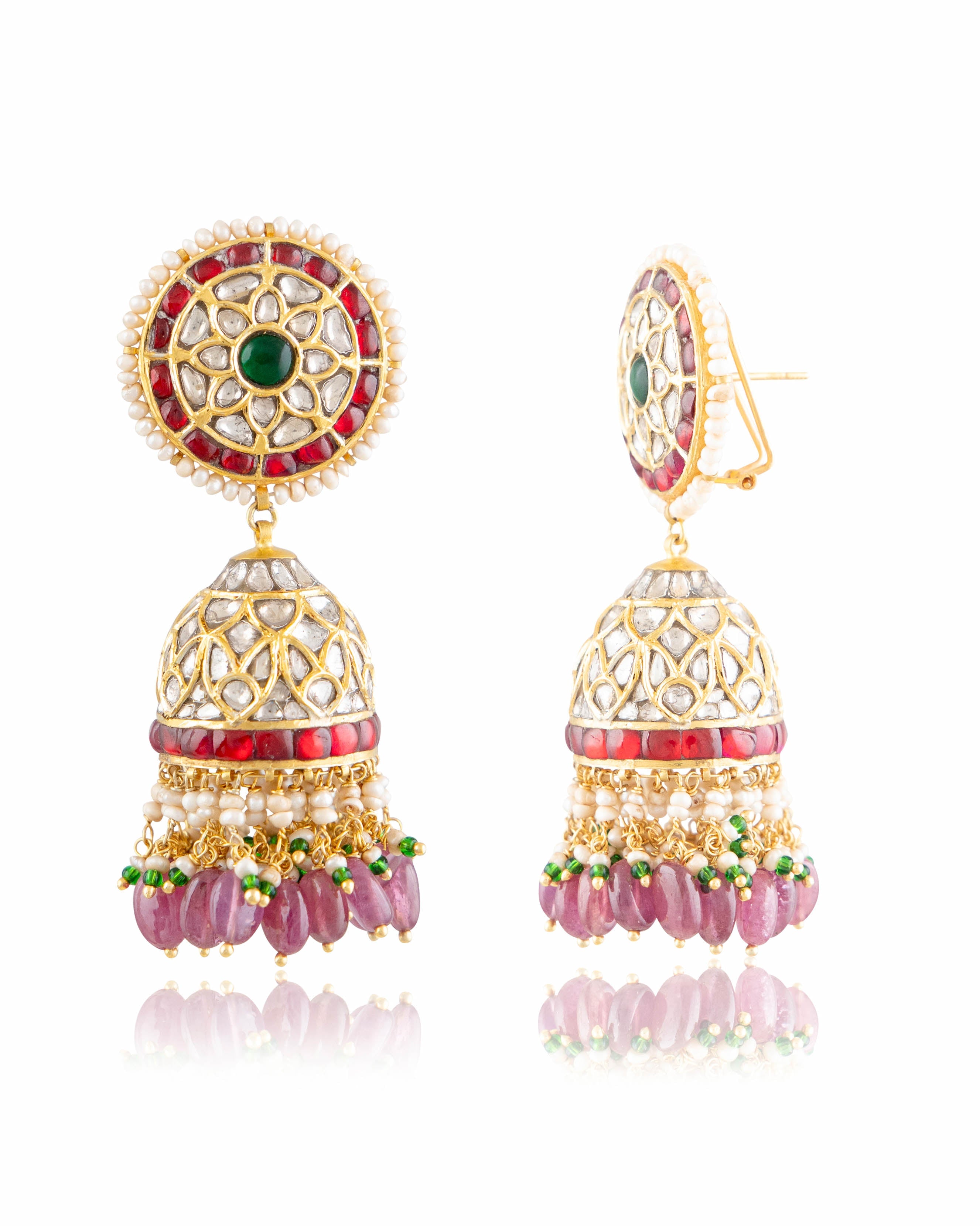 Kareema Polki Jhumkas