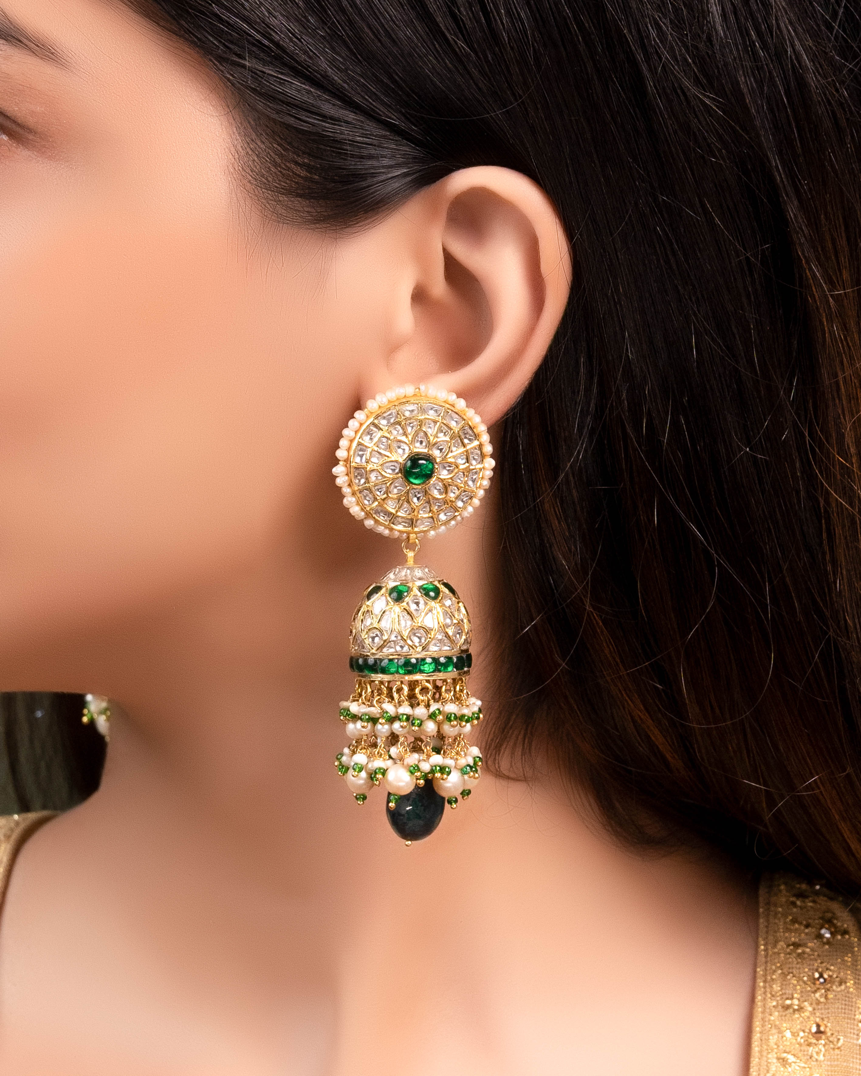 Yashasvi Polki Jhumkas