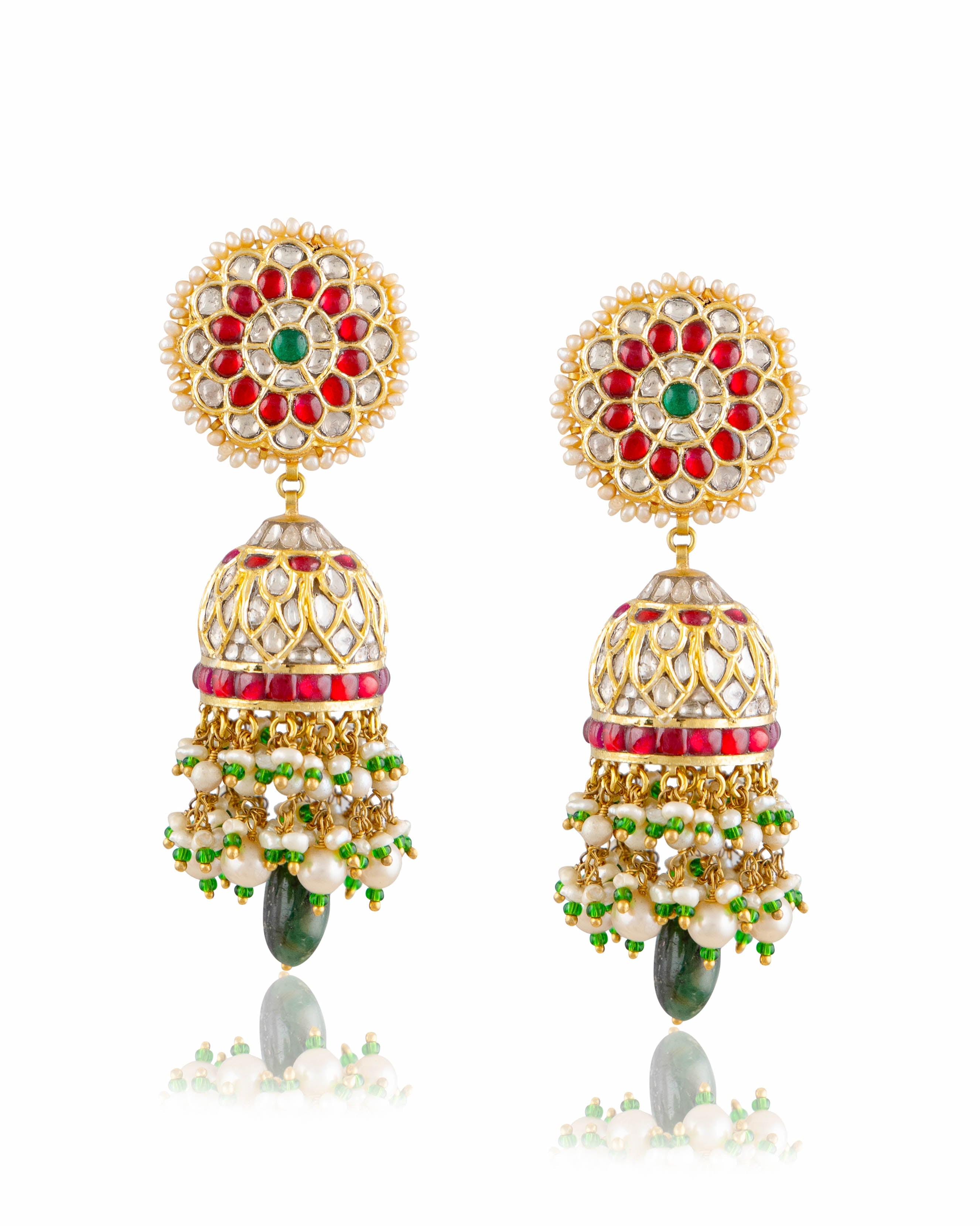 Rima Polki Jhumkas
