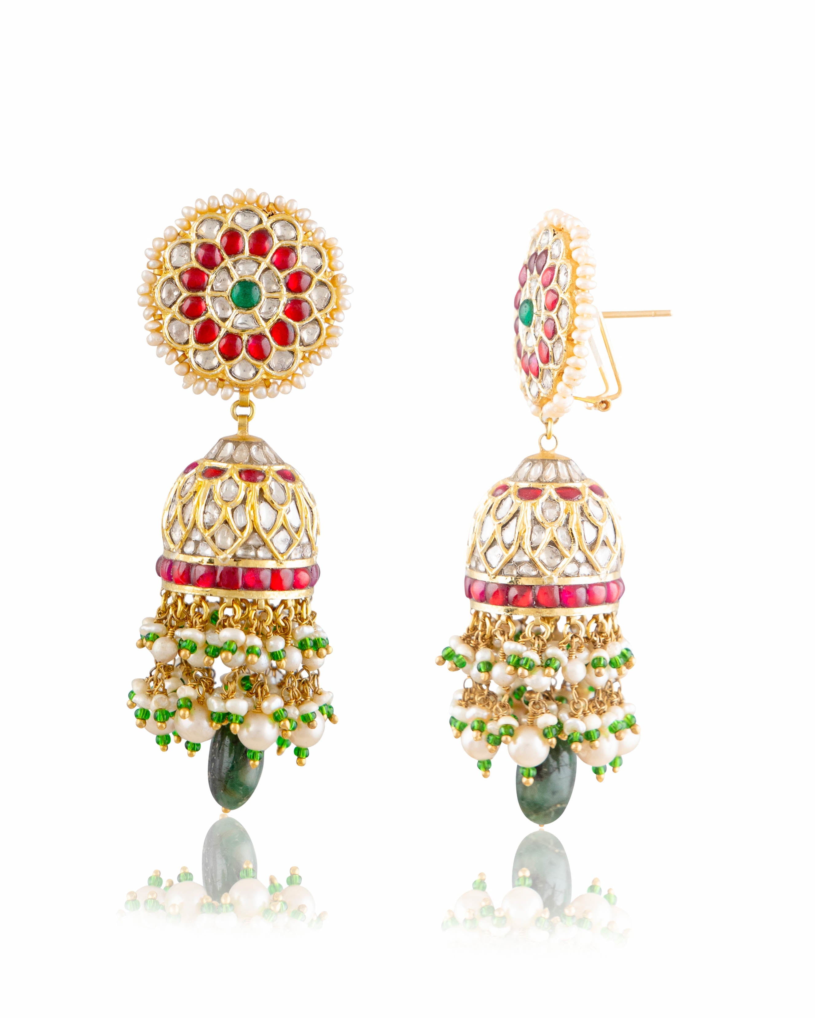 Rima Polki Jhumkas