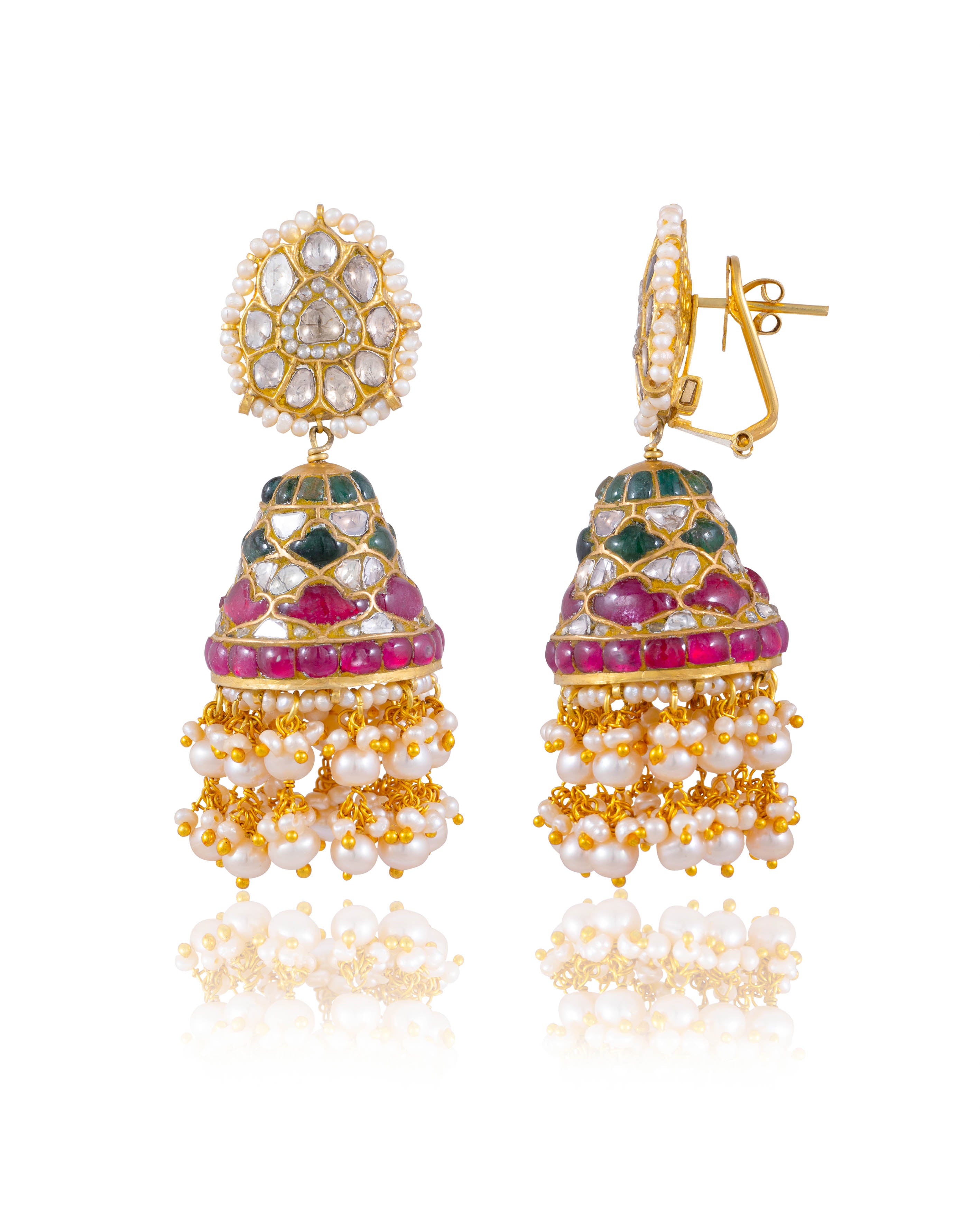 Ruchi Polki Jhumkas