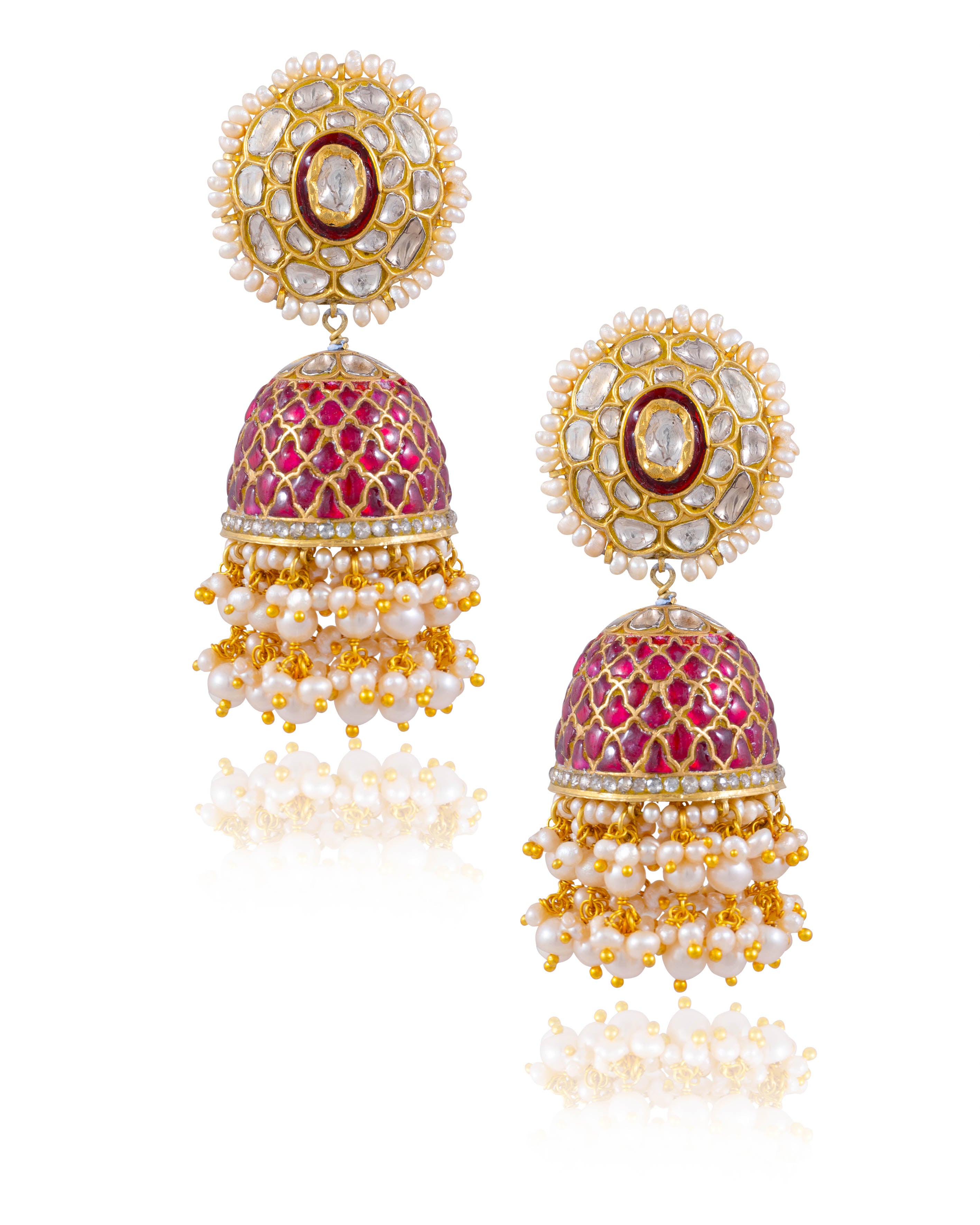 Maniksha Polki Jhumkas